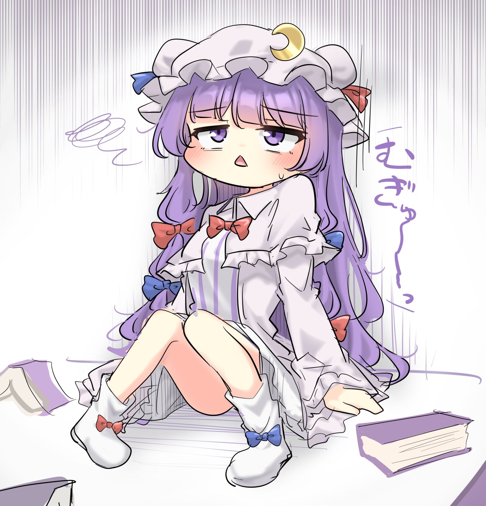 むちゃくちゃにされた後のパチュリー様