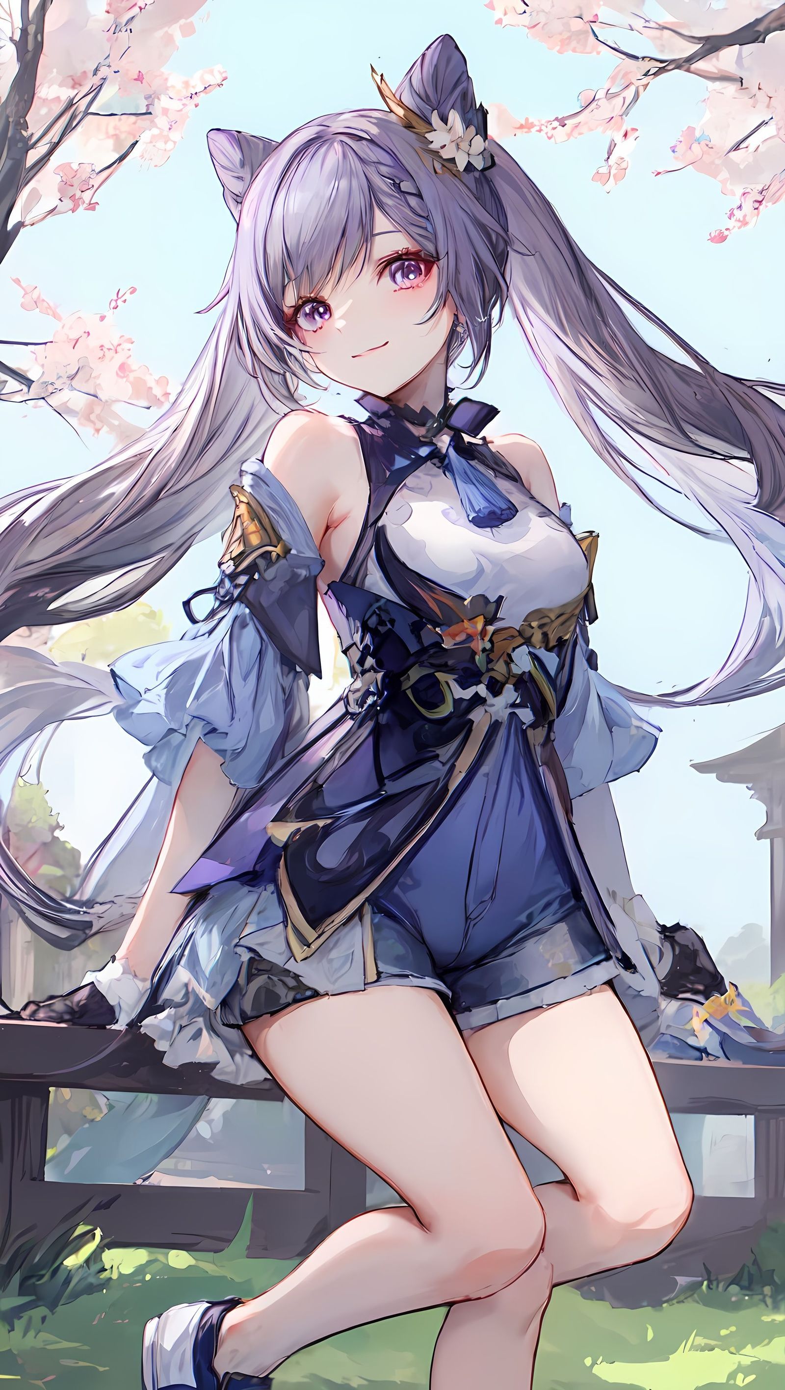刻晴插画图片壁纸