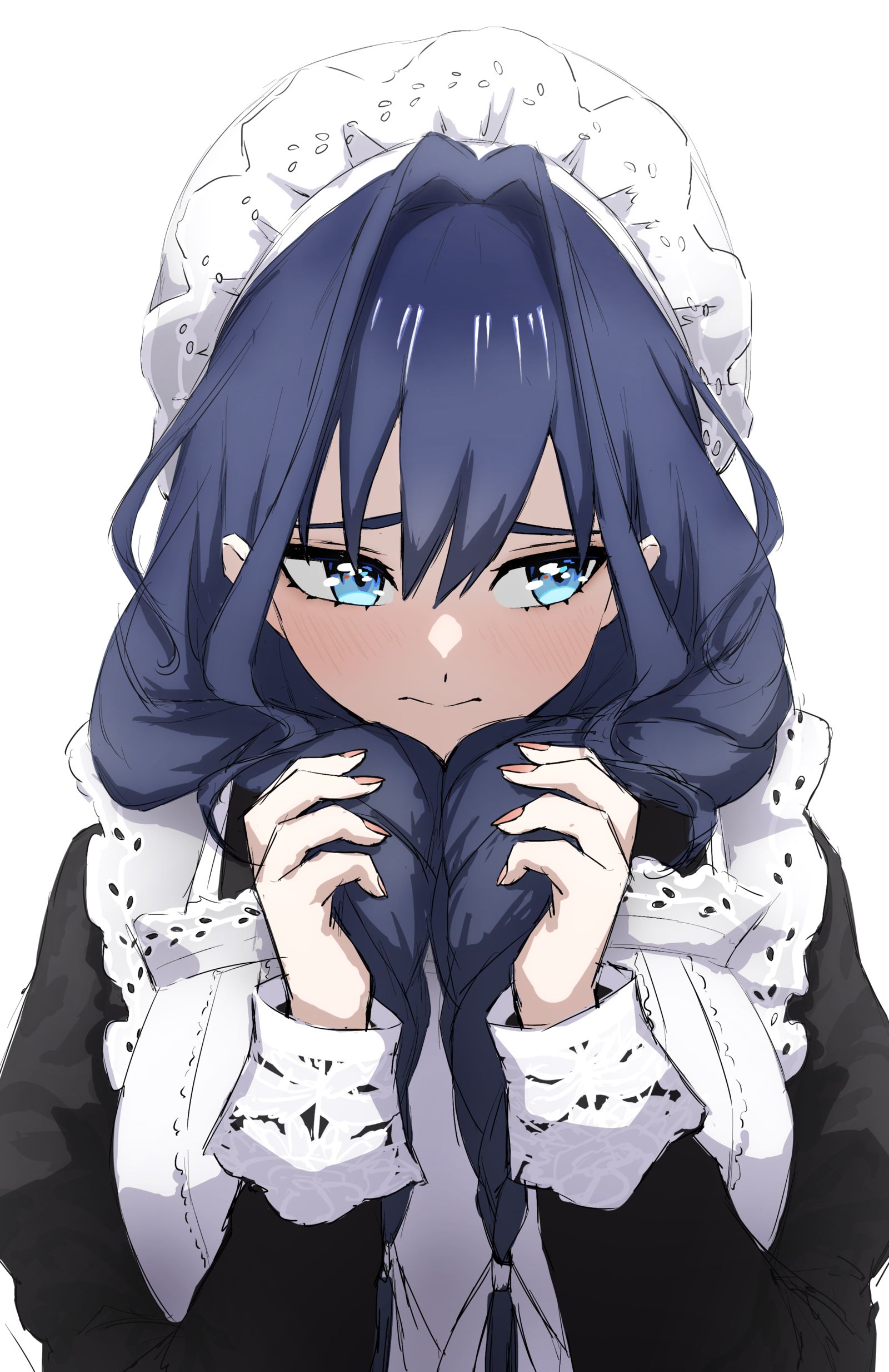 Shy Maid Kronii-fanartVTuber