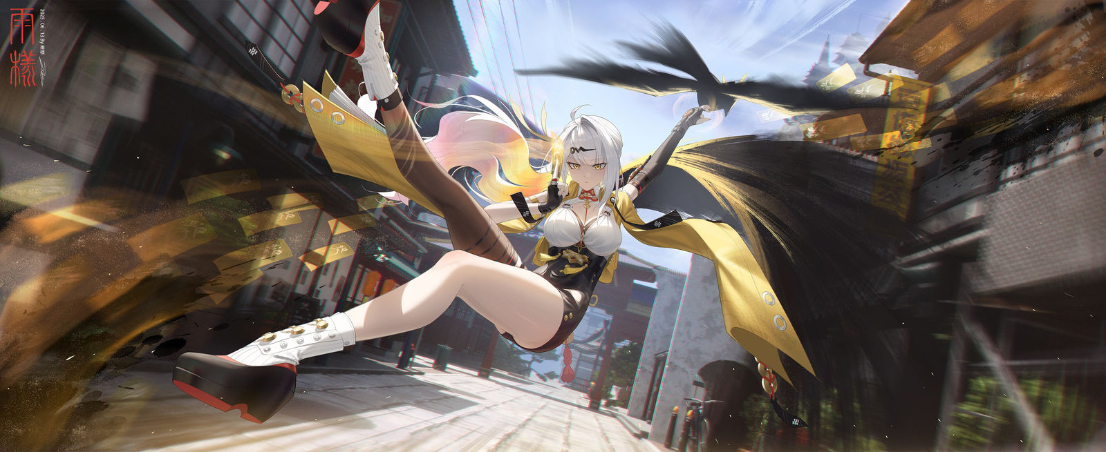 仪玄师傅一个后撤步！插画图片壁纸