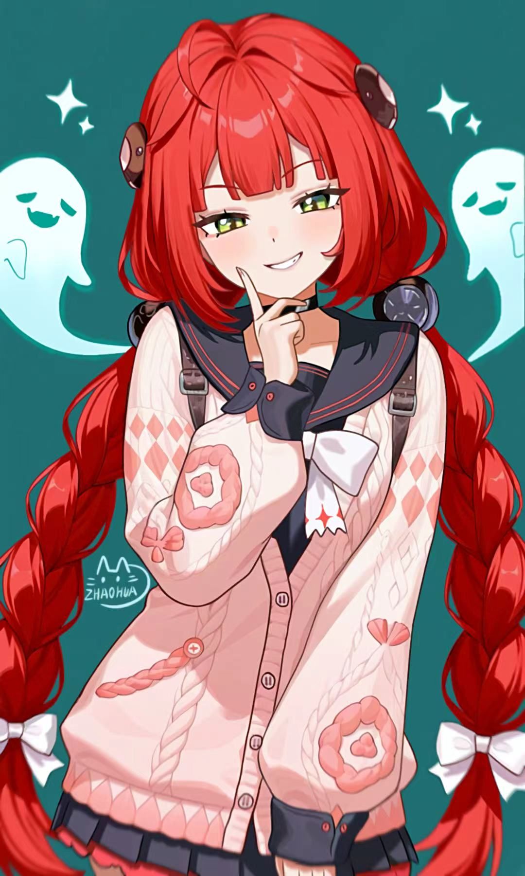 浮波柚叶yuzuha插画图片壁纸