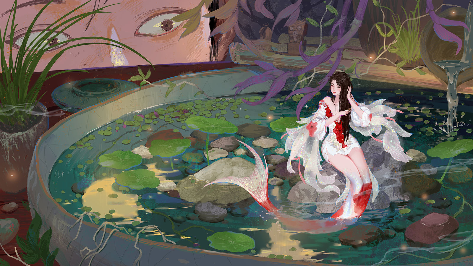 清恬插画图片壁纸
