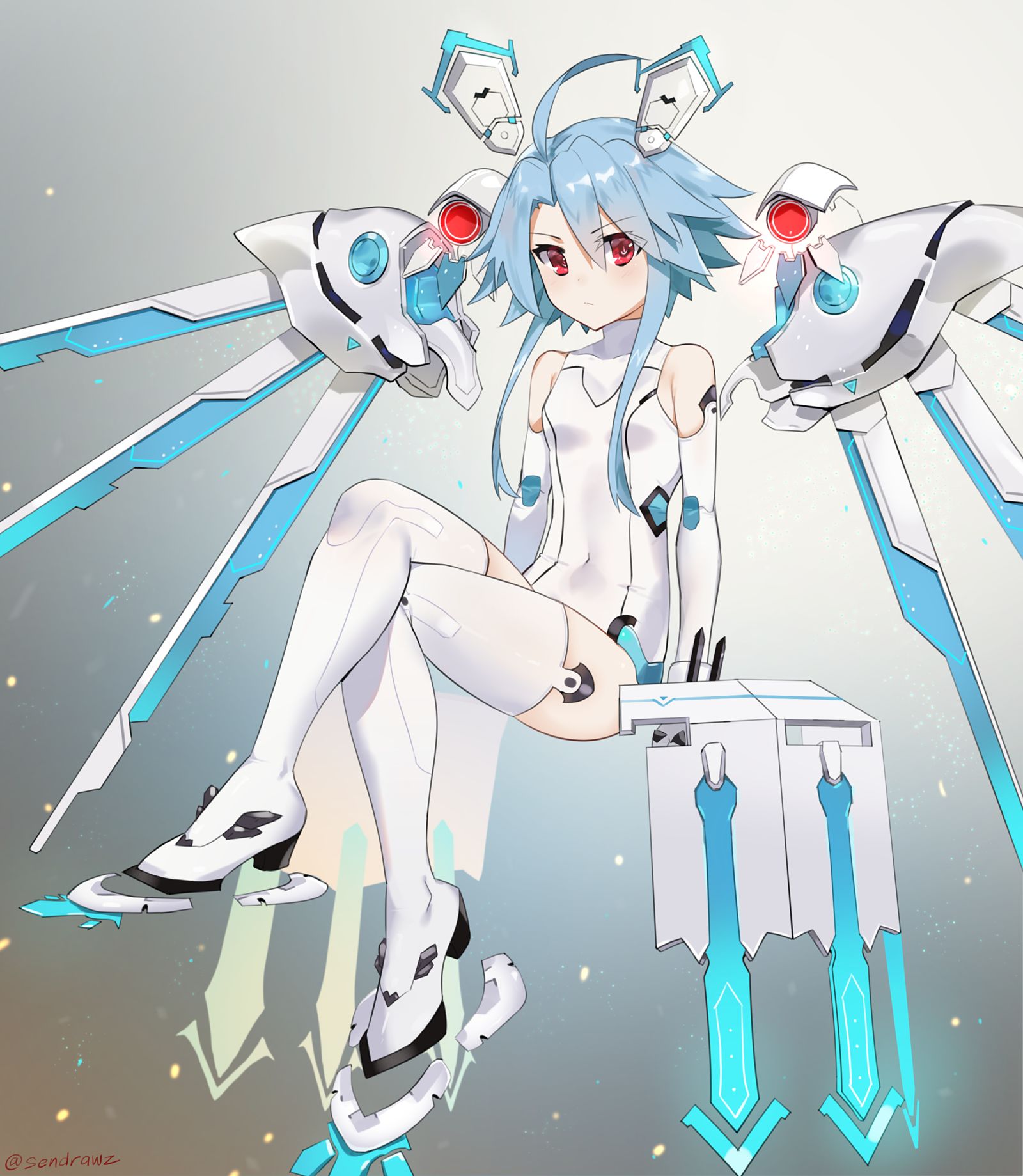 White Heart插画图片壁纸