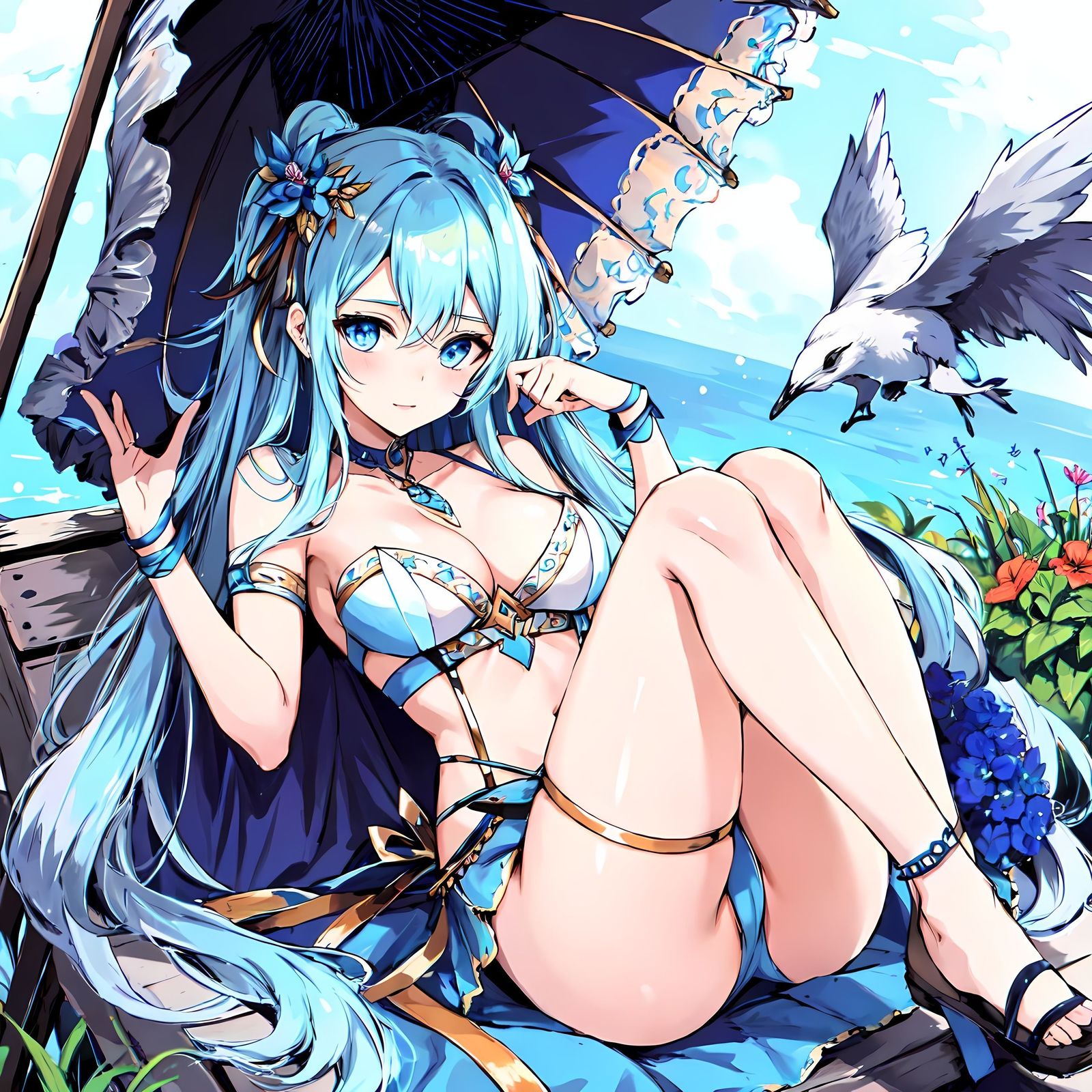 维纳斯的诞生-彩漫风女神