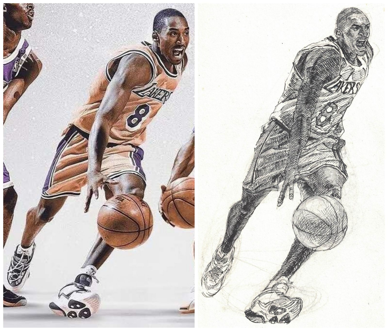 摸个科比插画图片壁纸