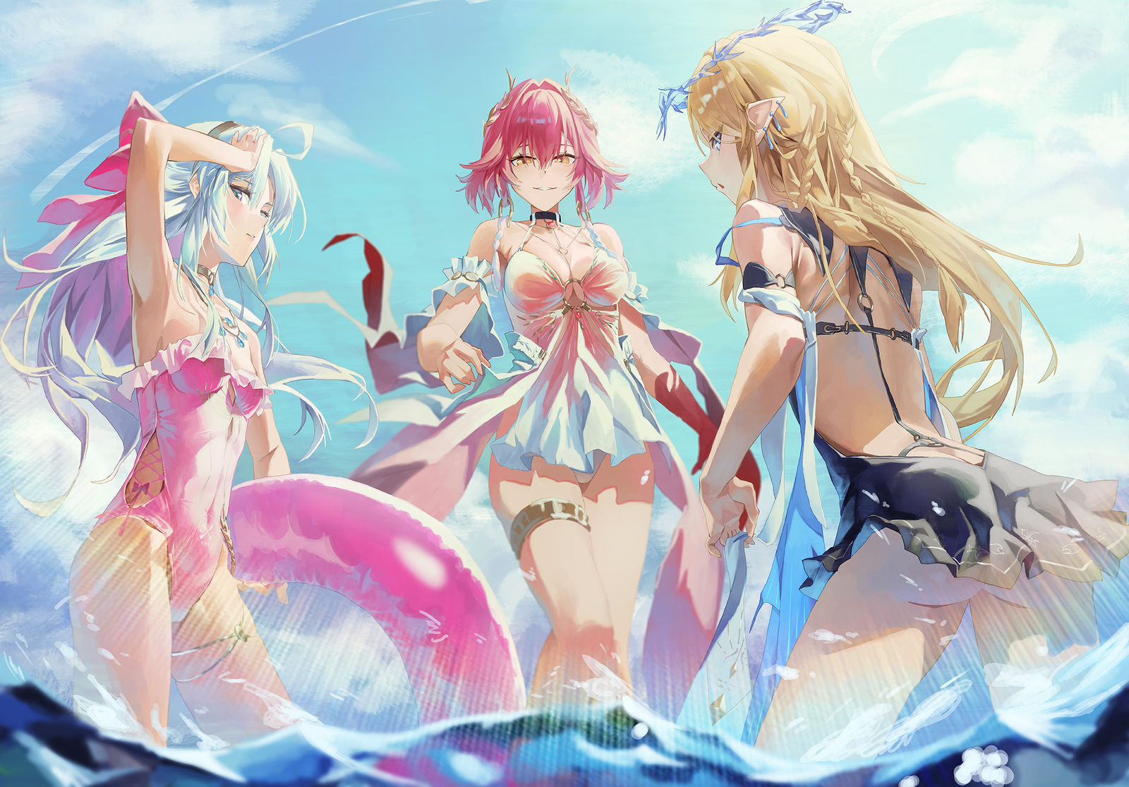 泳装party！插画图片壁纸
