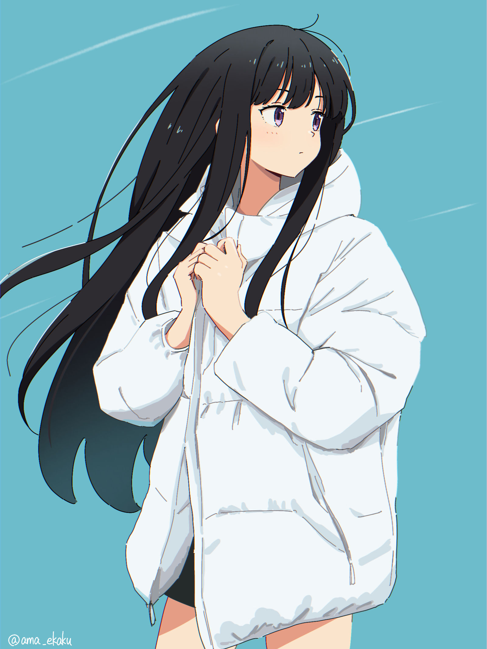 白ダウン插画图片壁纸