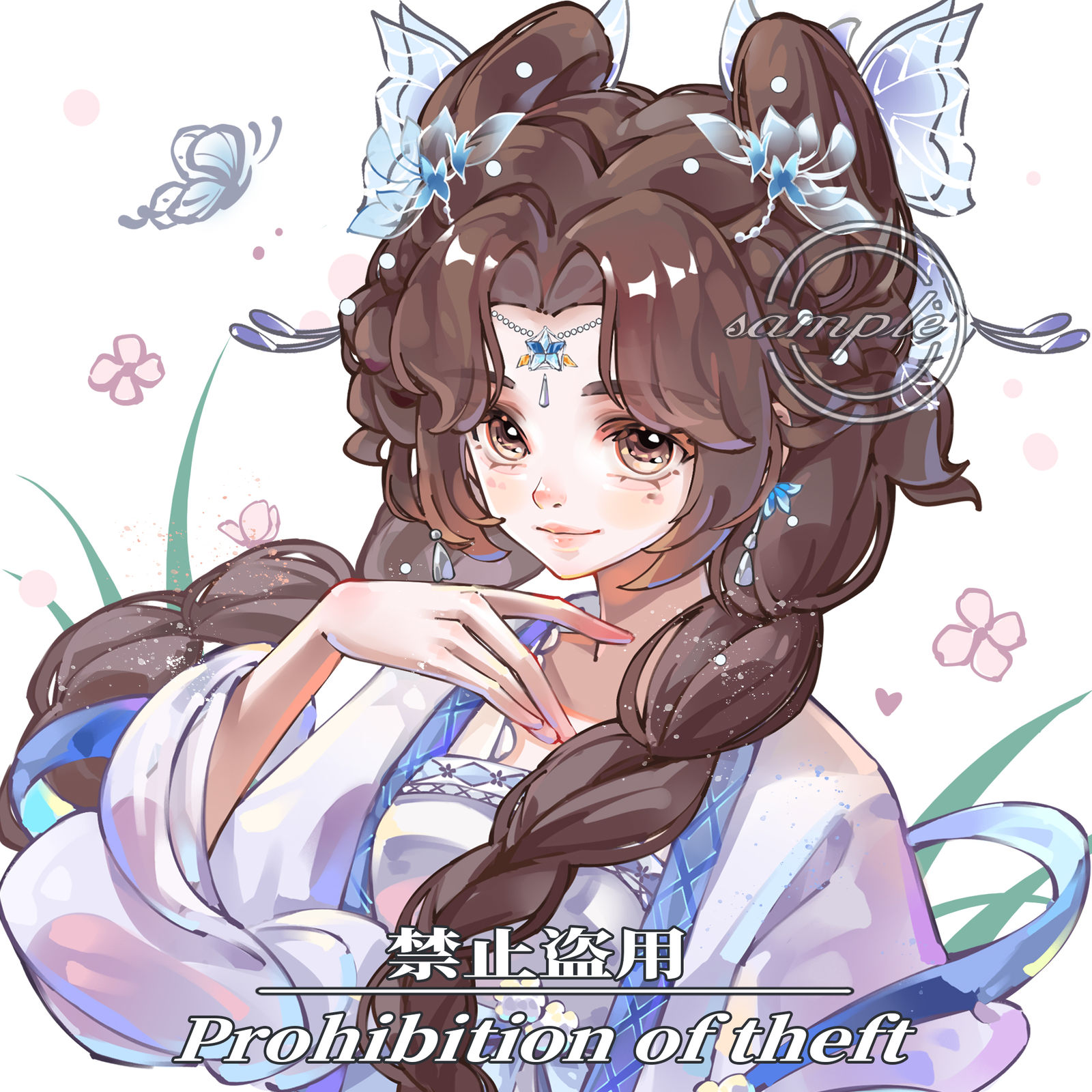 稿件分享-日系日系少女oc稿子