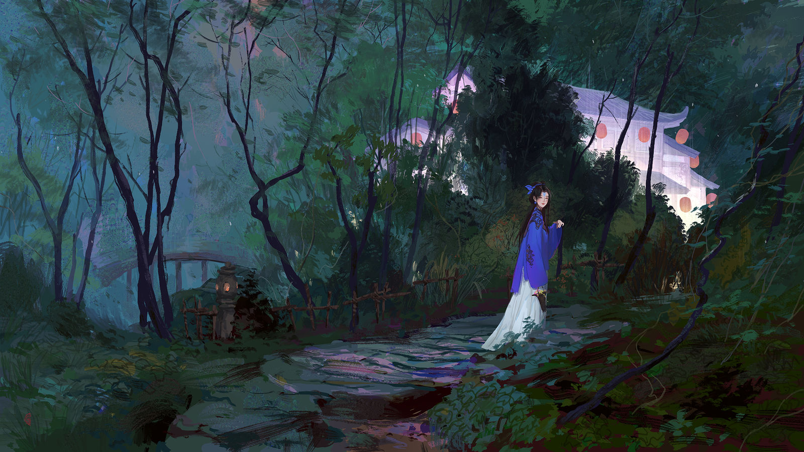 来啊~插画图片壁纸