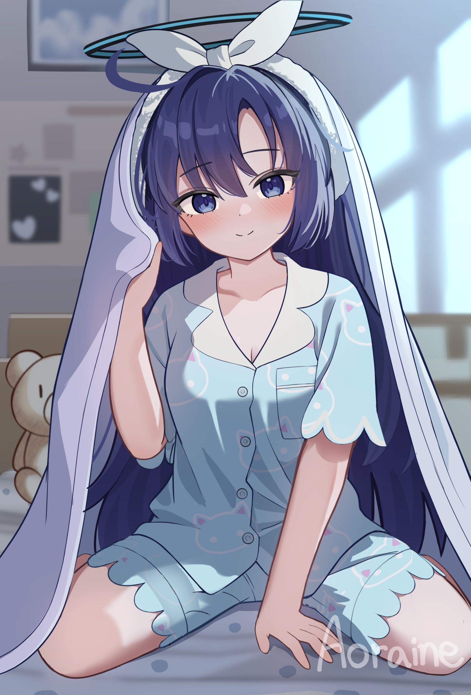 ユウカ(パジャマ)插画图片壁纸