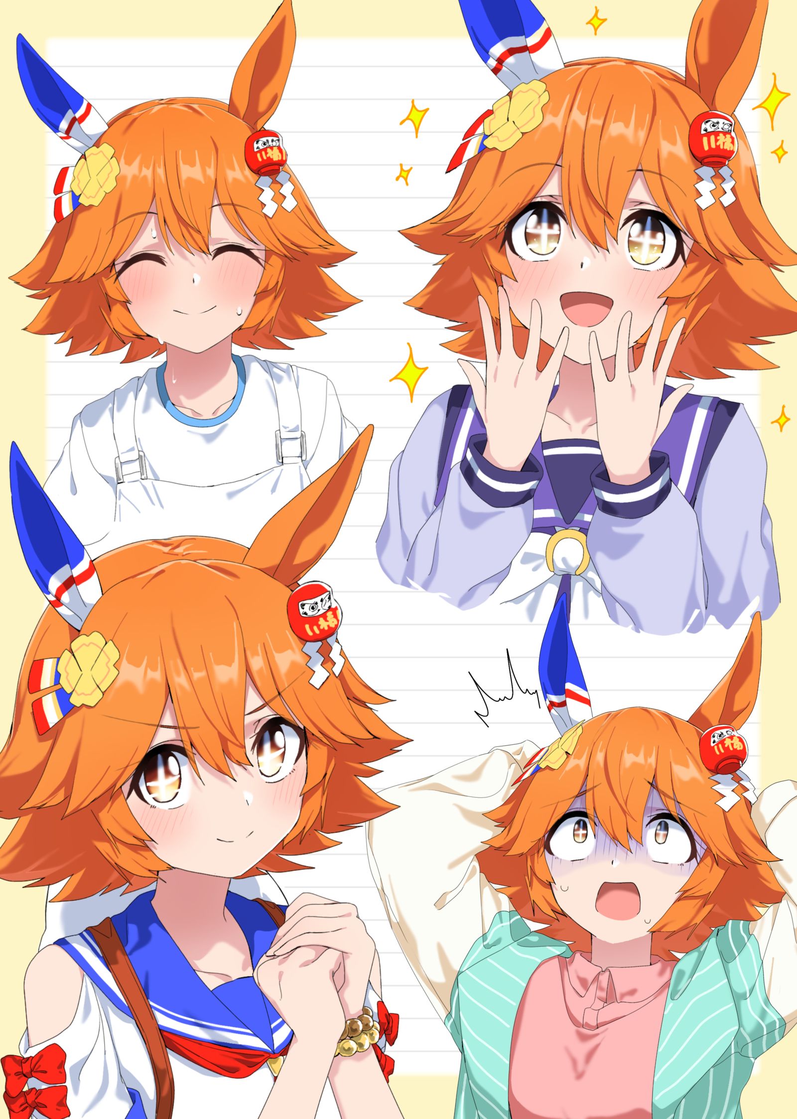 誕生日おめでと詰め合わせフクちゃん插画图片壁纸