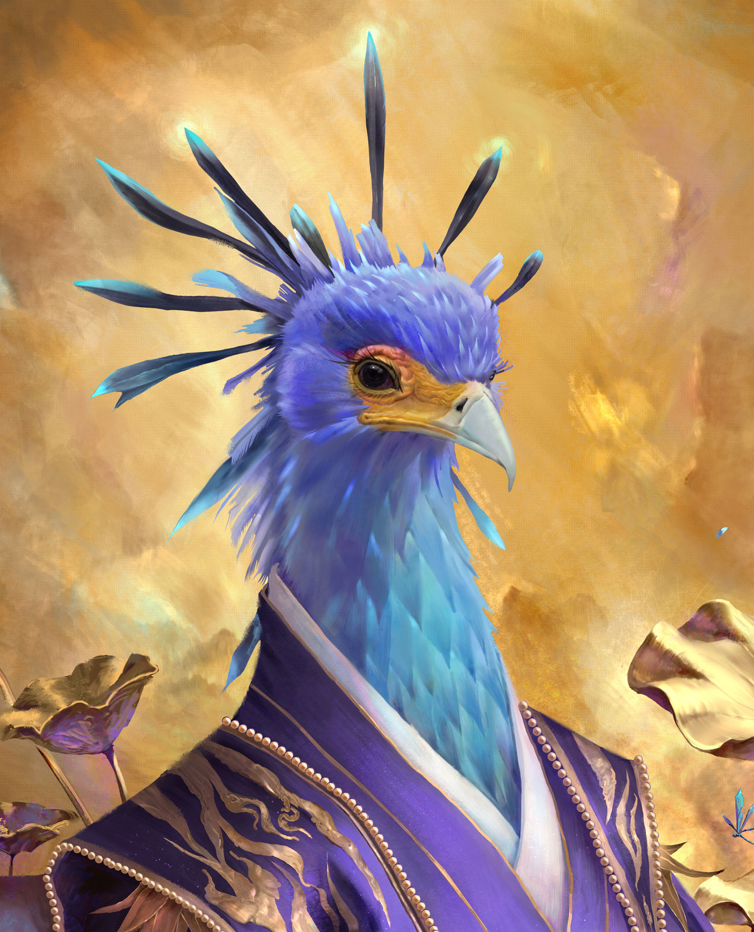 蛇鹫2插画图片壁纸