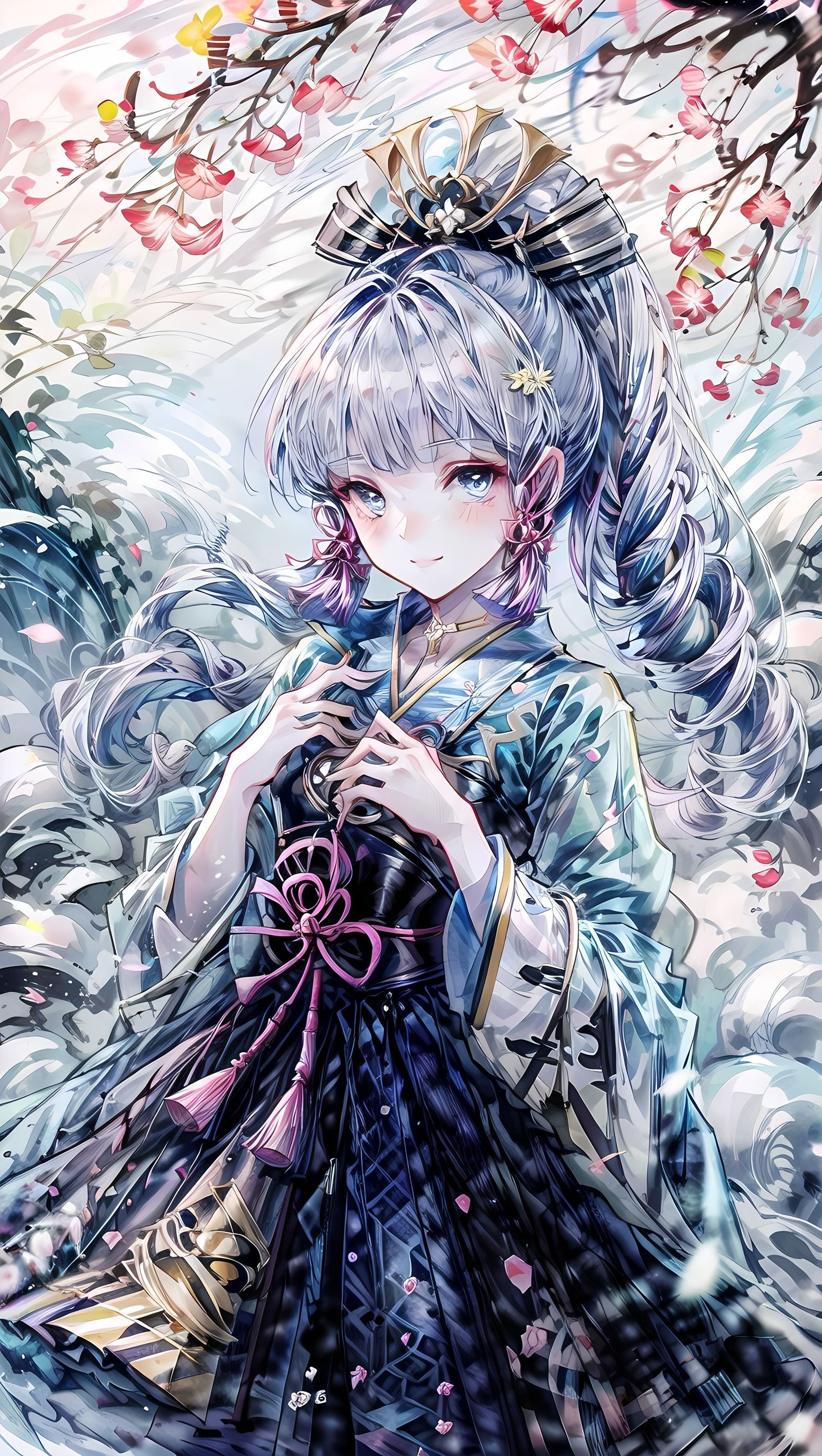 神里绫华，参上-水彩神里绫华#原神#水彩风