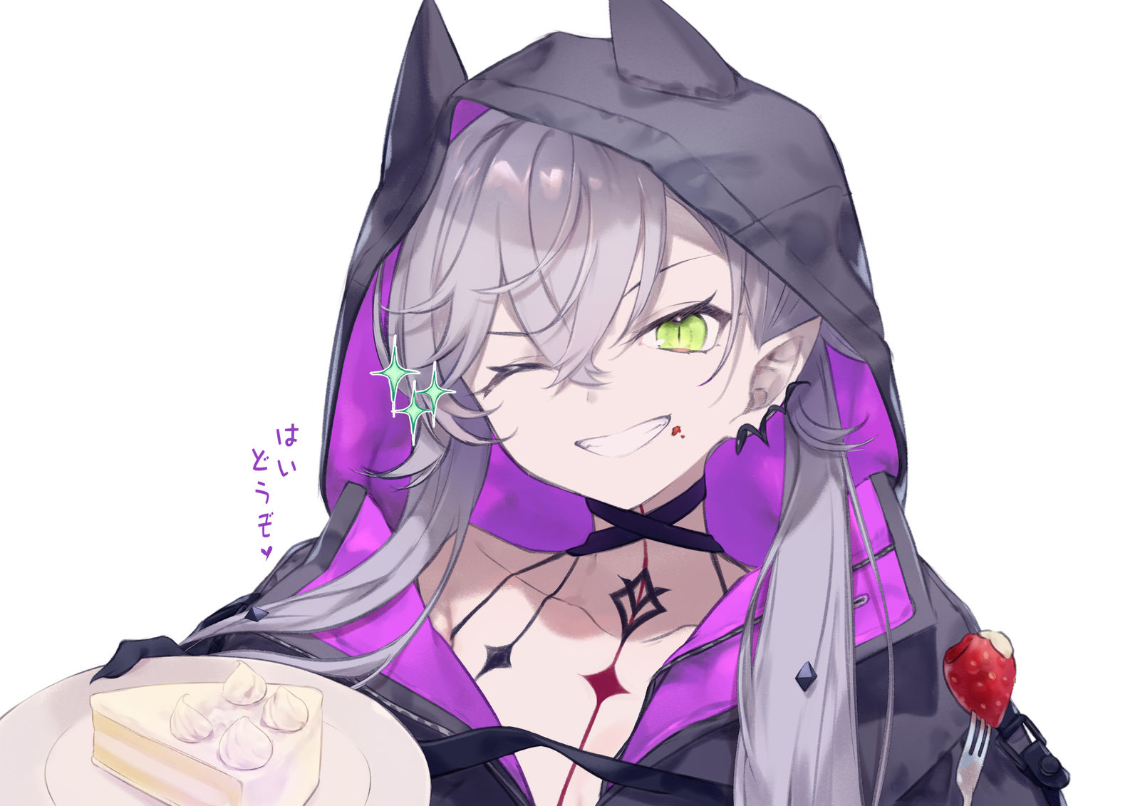 はい、どうぞ 插画图片壁纸