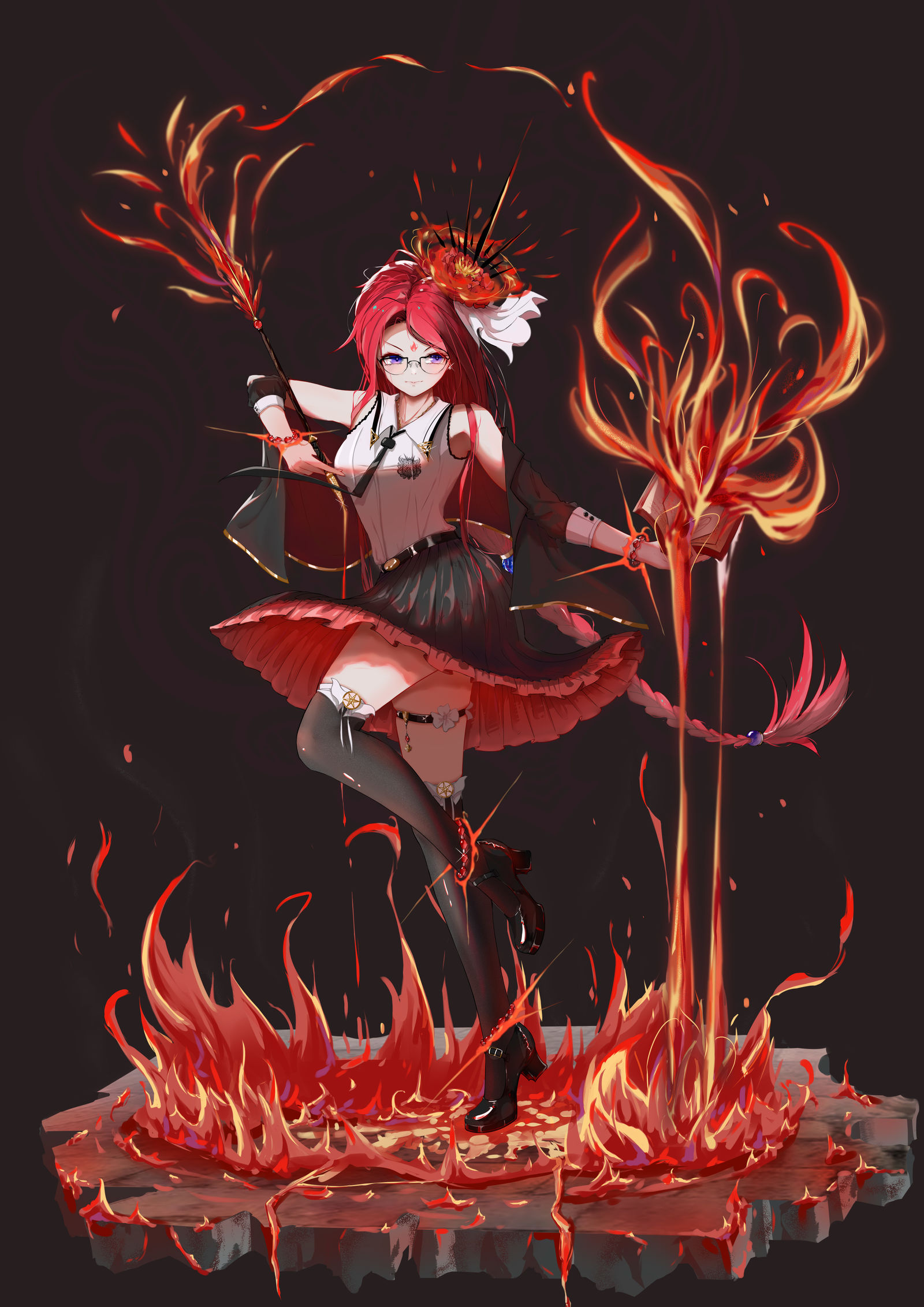 火焰魔女菲娜殿下 (´◊ω◊｀)头像同人高清图
