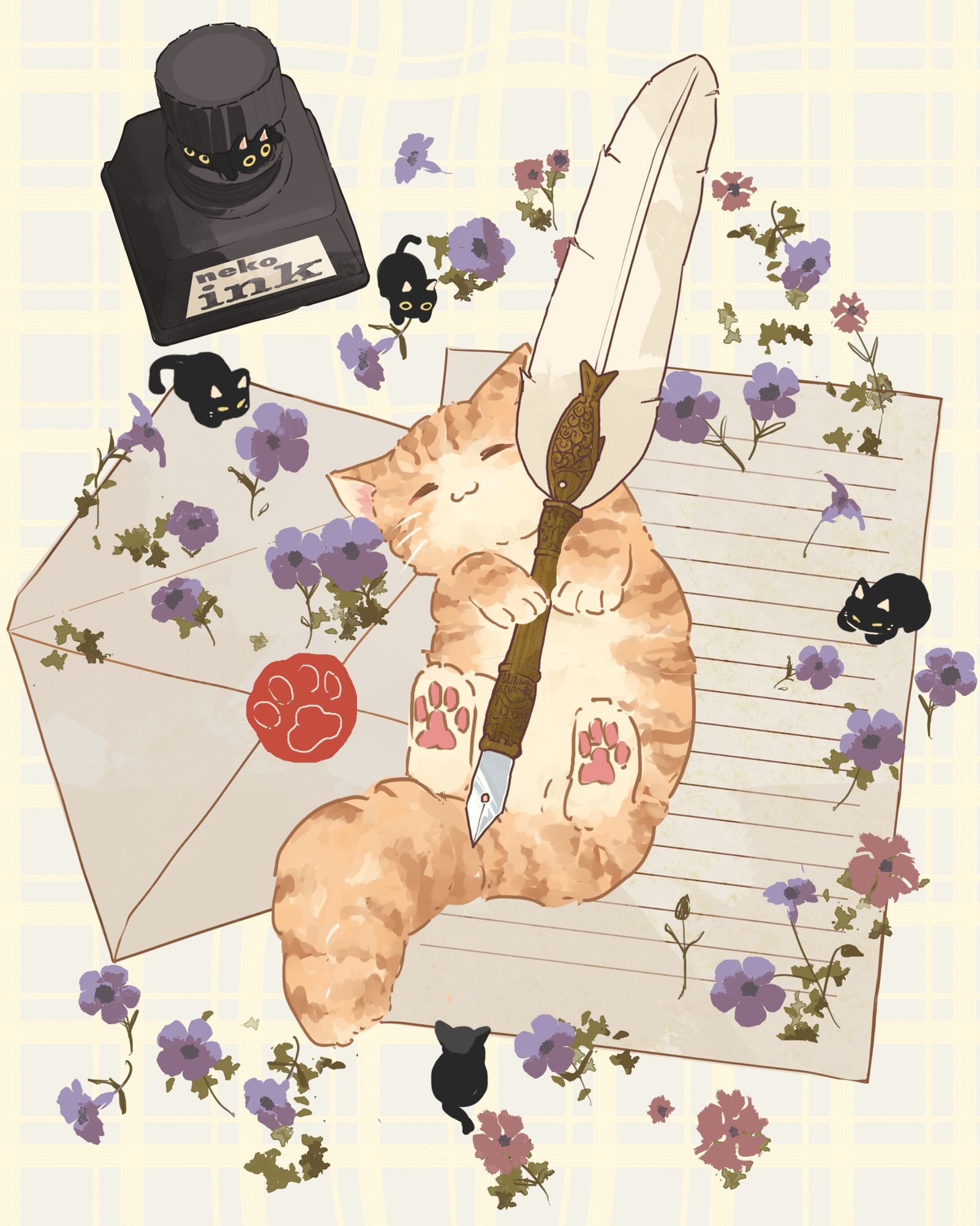 レターセット✉️  插画图片壁纸