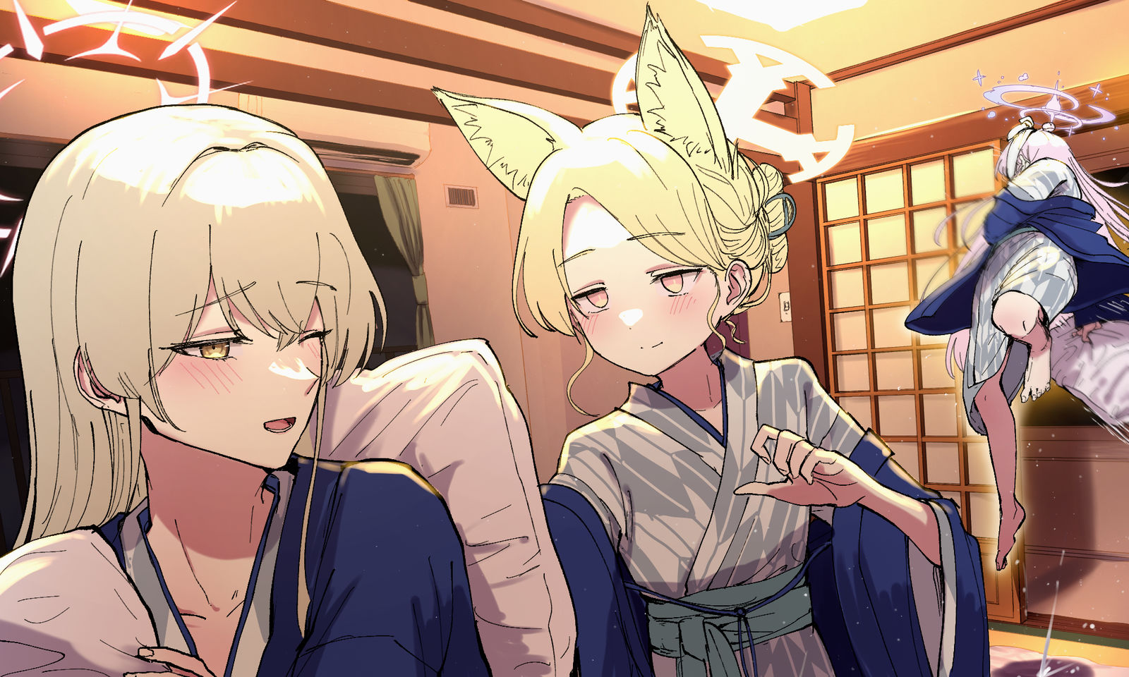 旅館枕投げパーティー