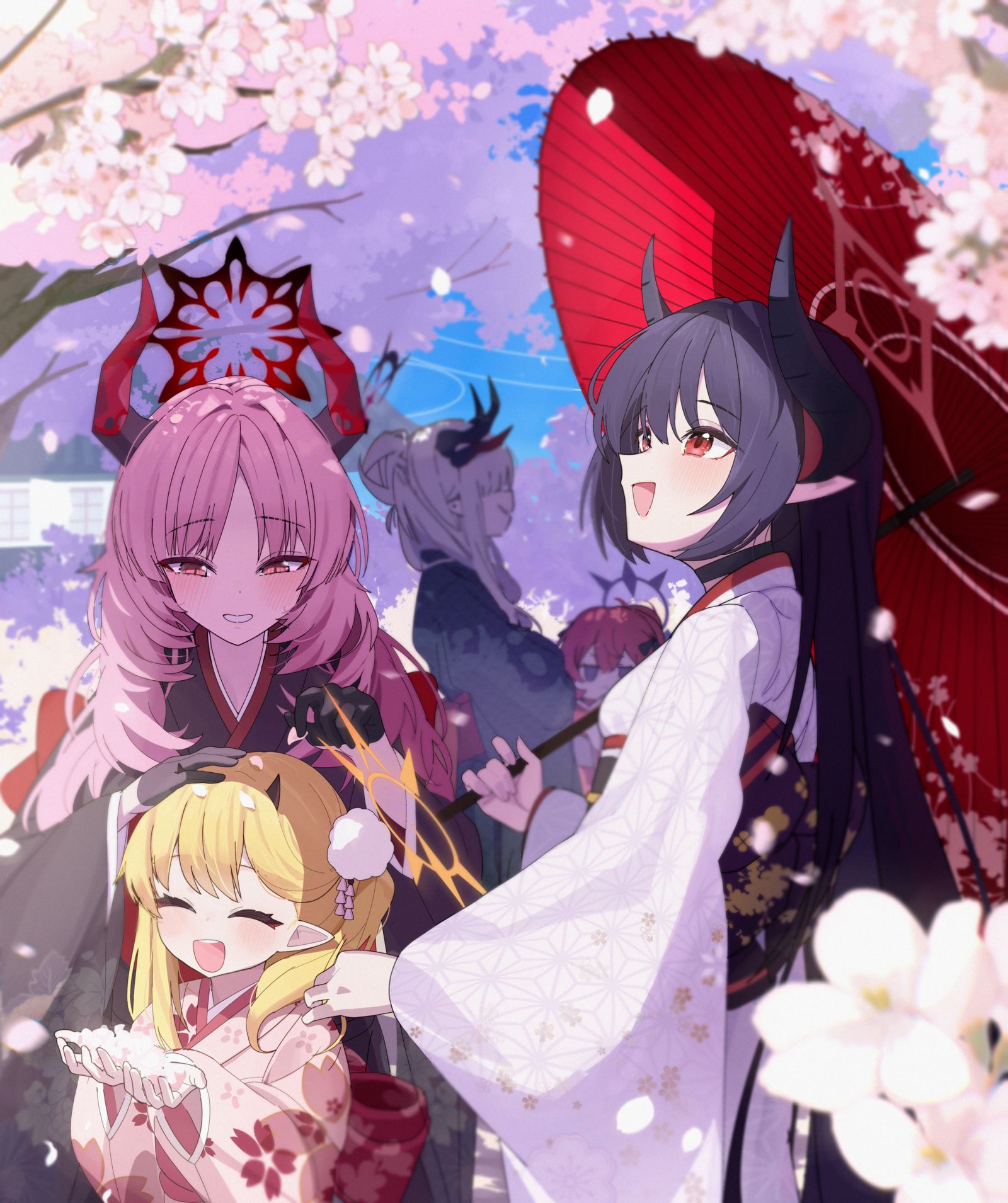 万魔殿の春插画图片壁纸