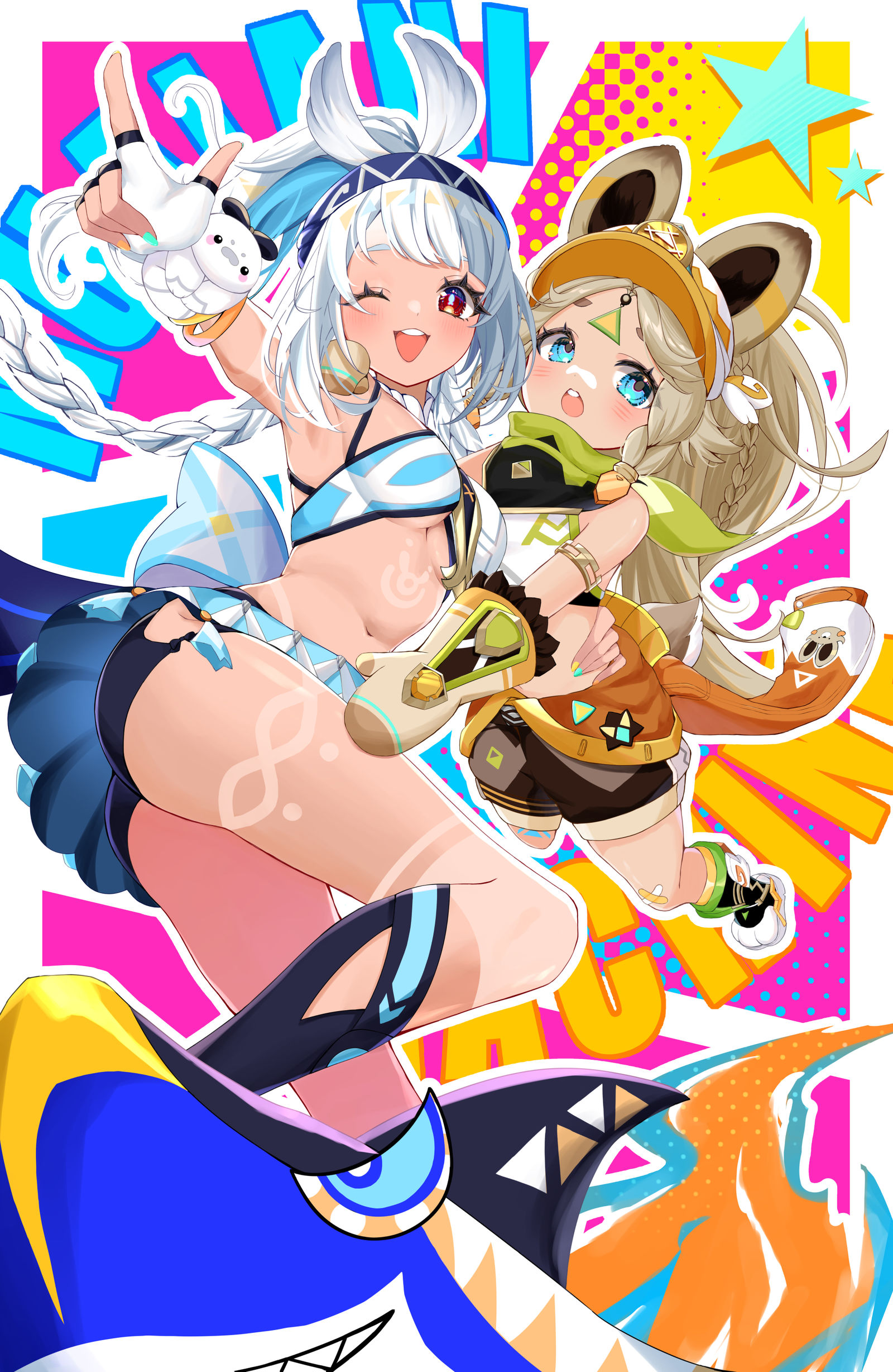 黄金コンビ 插画图片壁纸