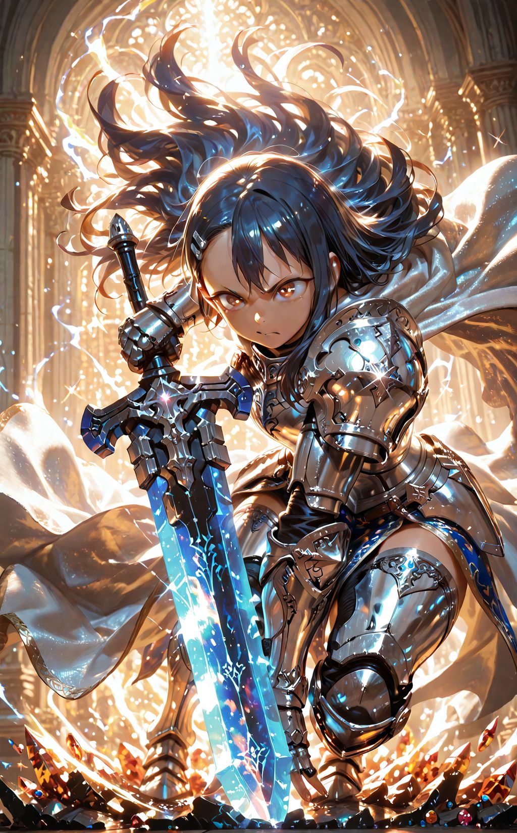 女骑士插画图片壁纸