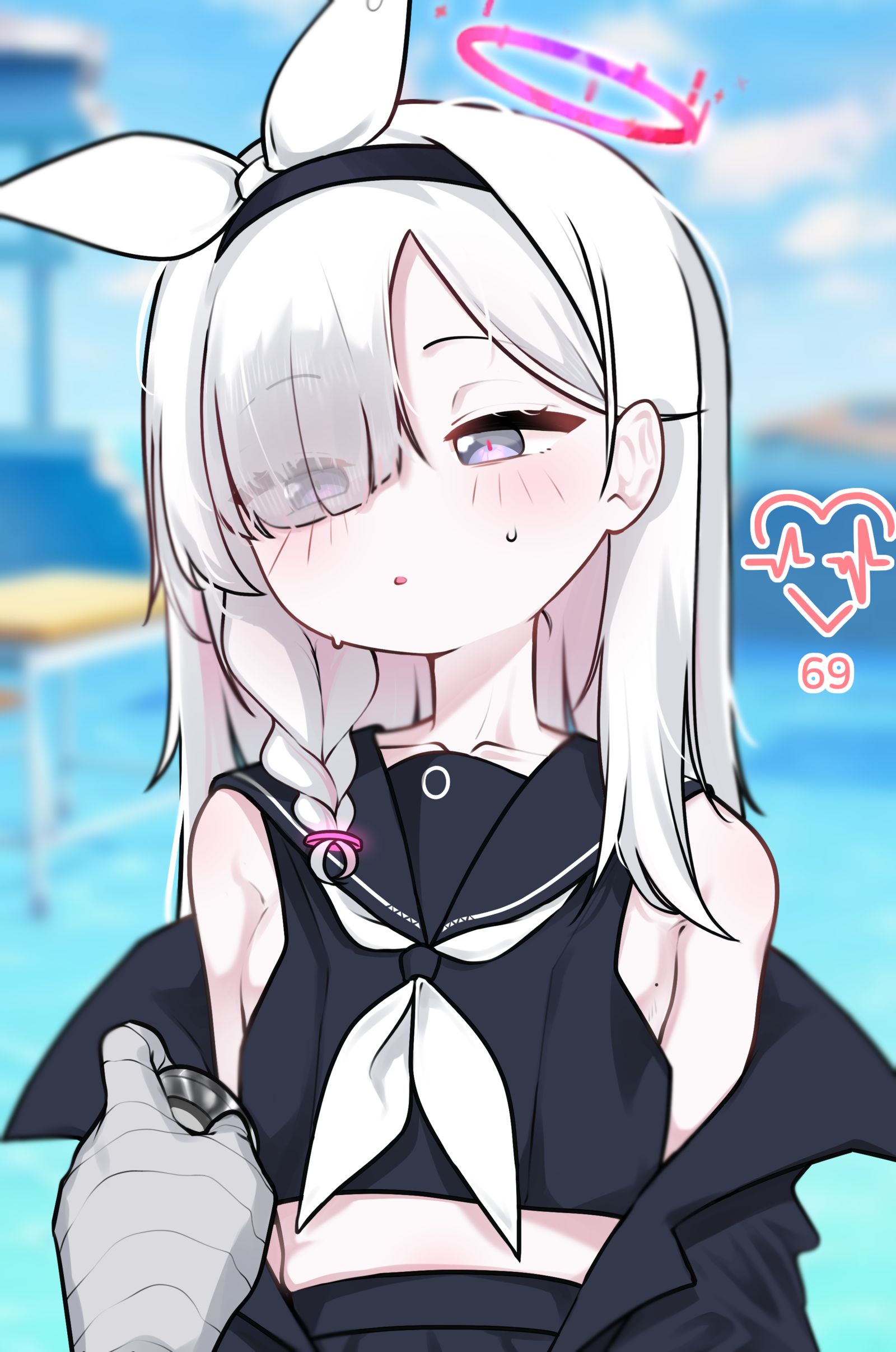 風邪をひいたようなので、一度だけ見てほしいというプラナちゃん。插画图片壁纸