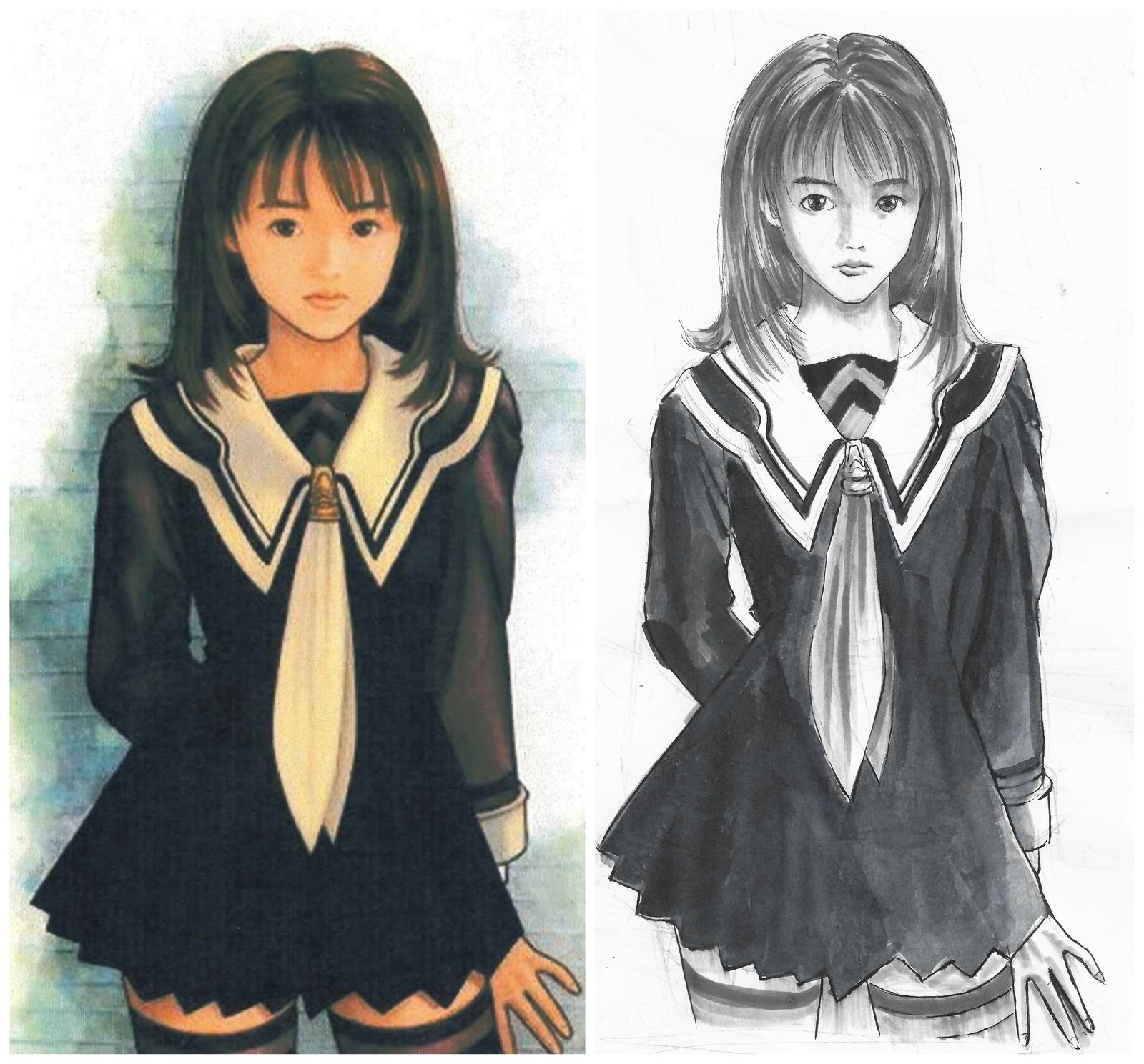 摸个美女插画图片壁纸