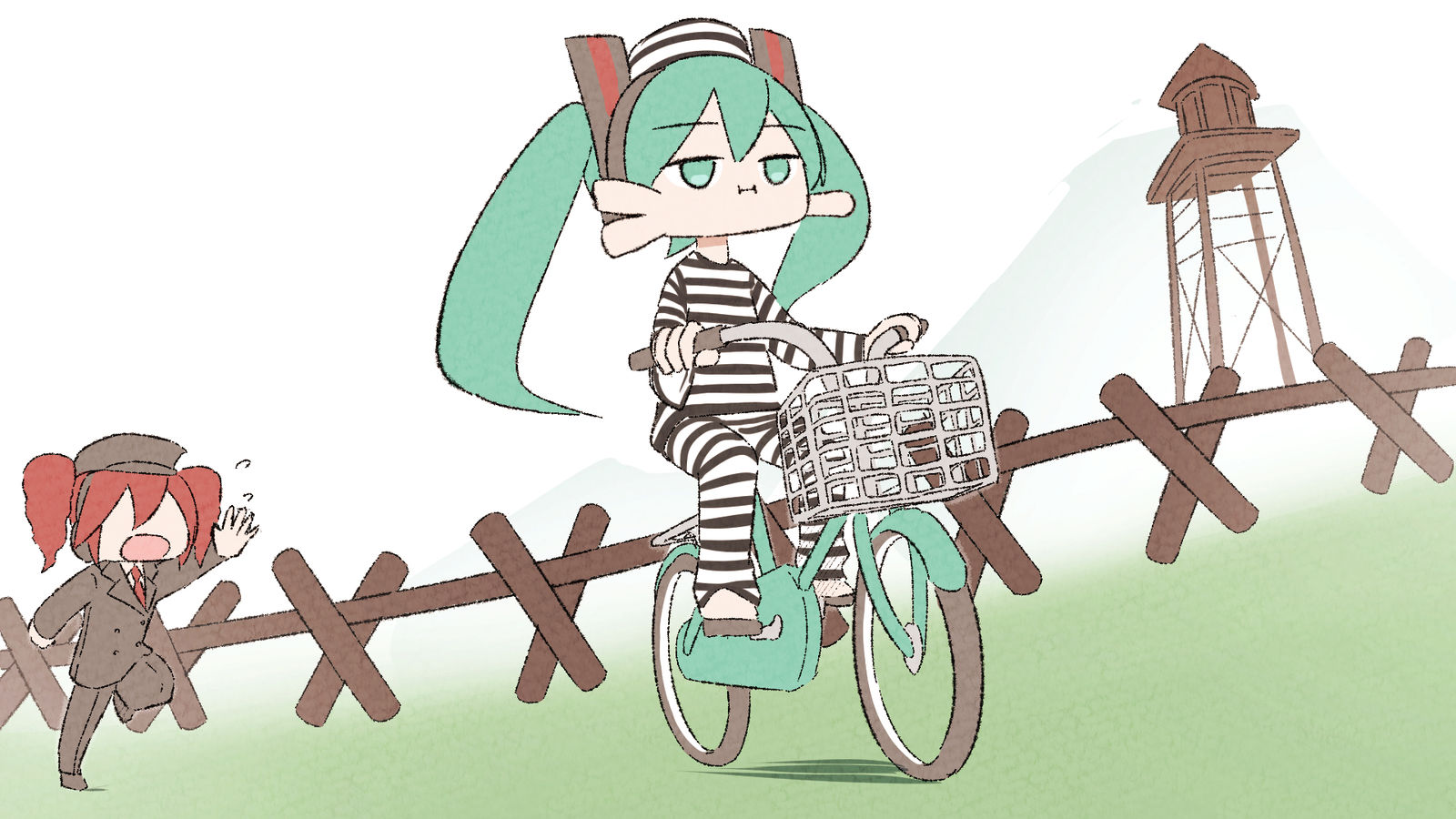 大脱走插画图片壁纸