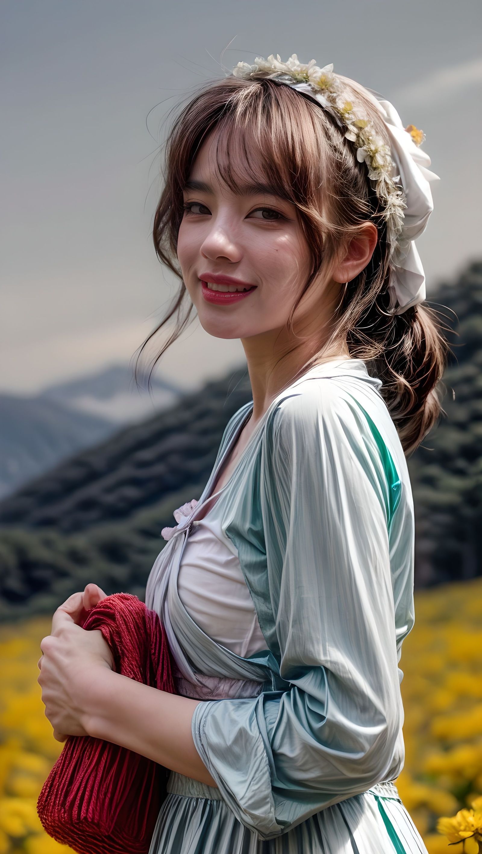我在这薄情的世界里，深情地活着插画图片壁纸