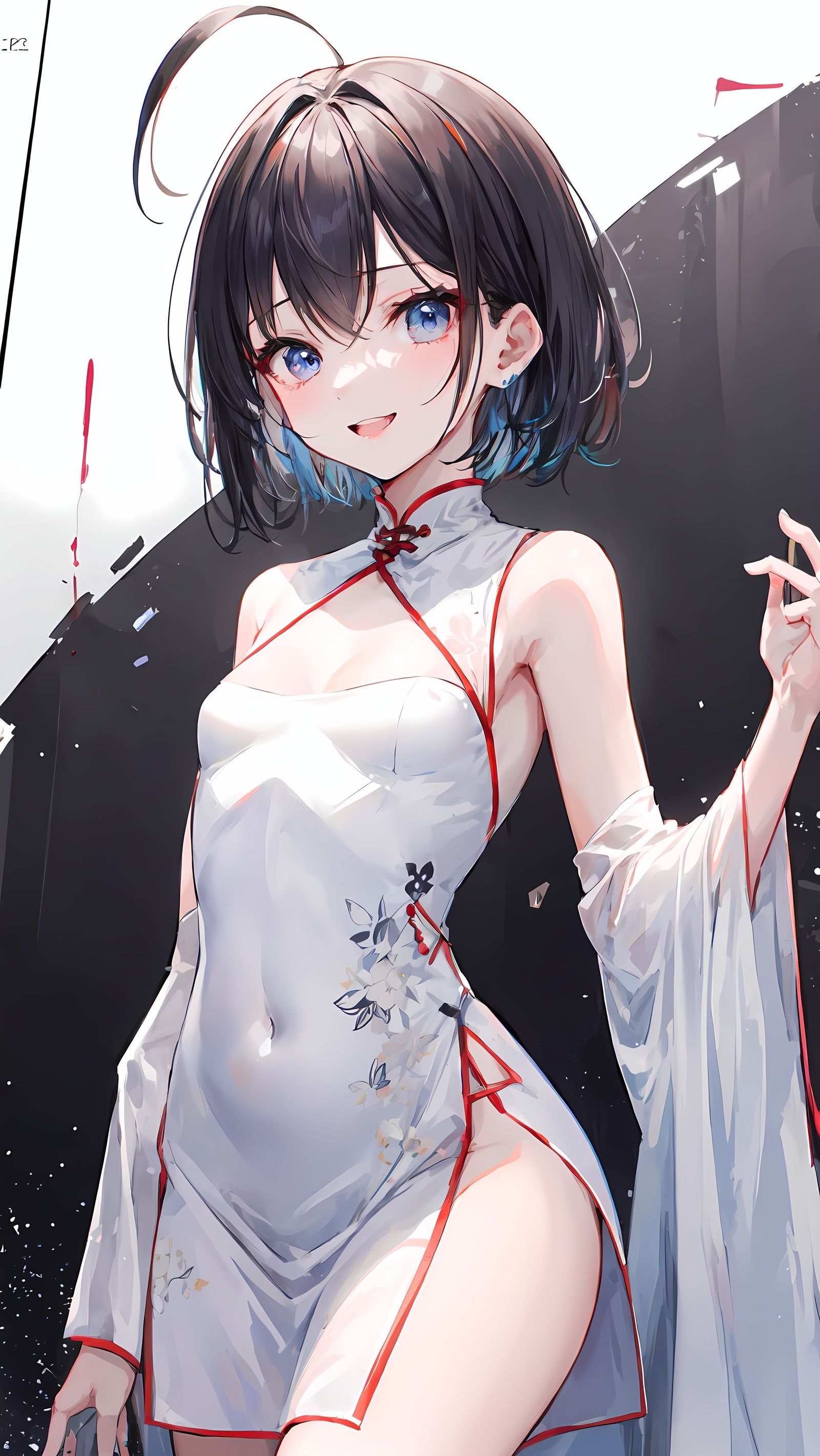短发少女插画图片壁纸