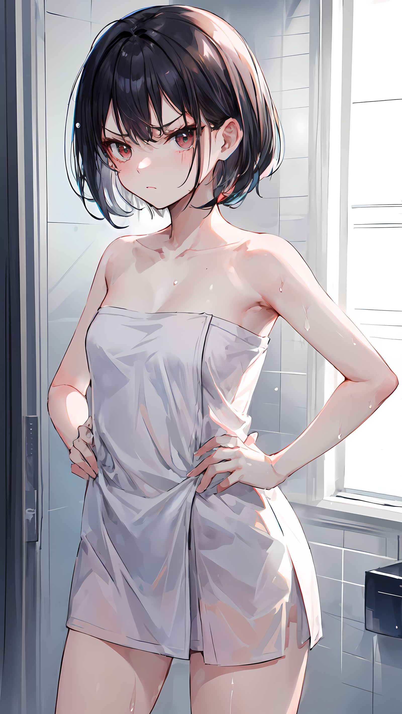 浴室中的少女头像同人高清图
