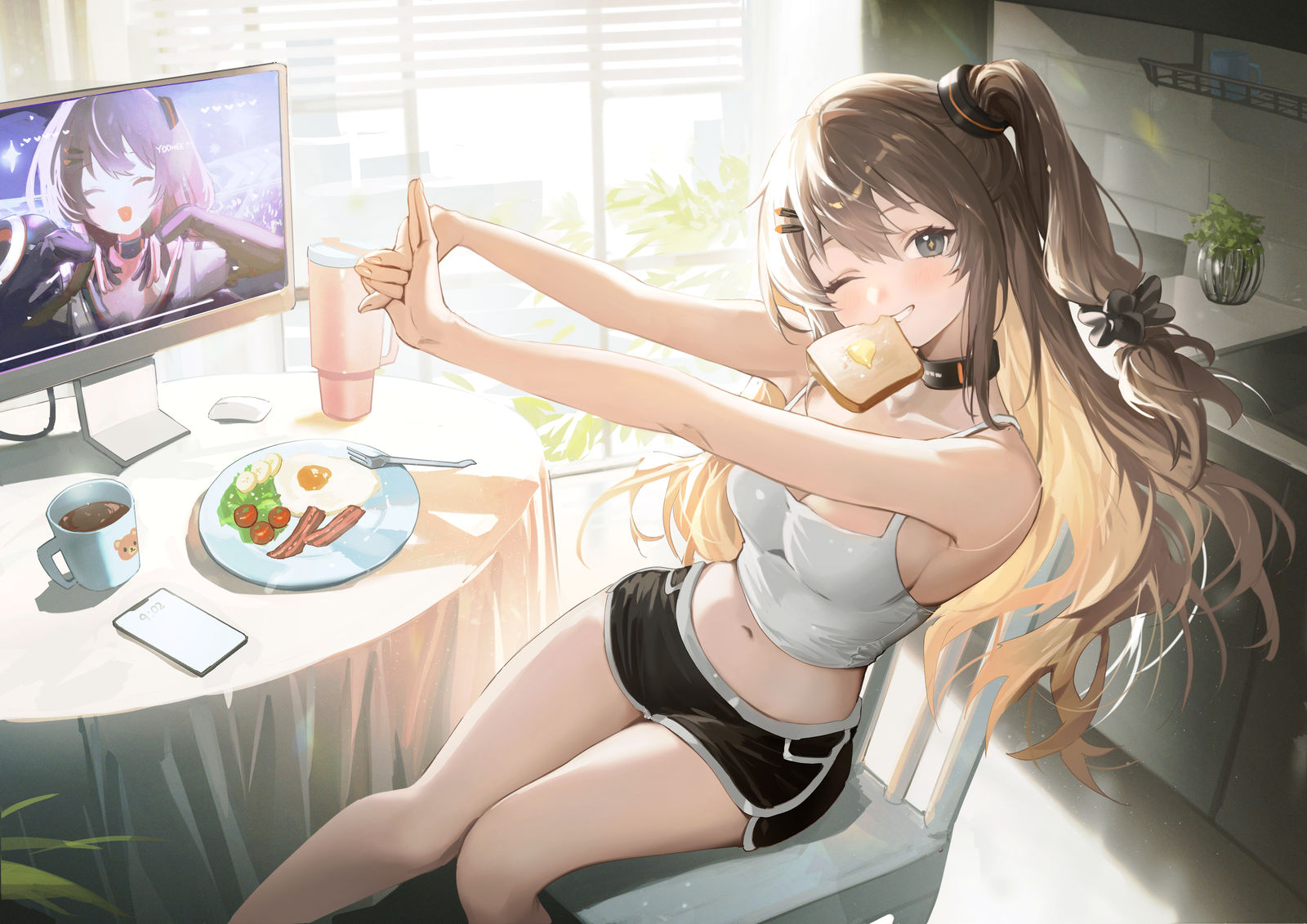 Yoohee's morning插画图片壁纸