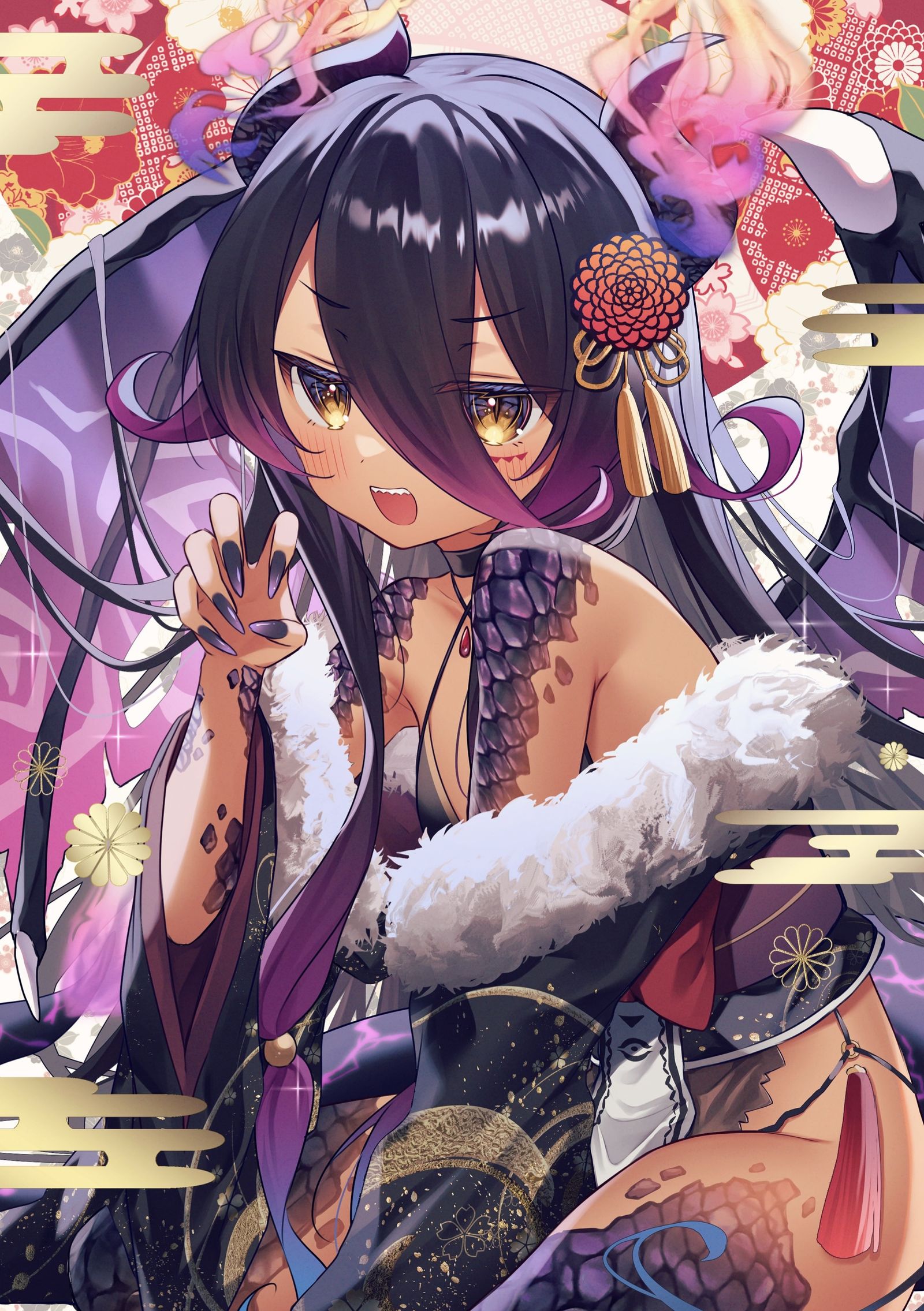 辰年なのでドラゴン娘らくがき 头像同人高清图