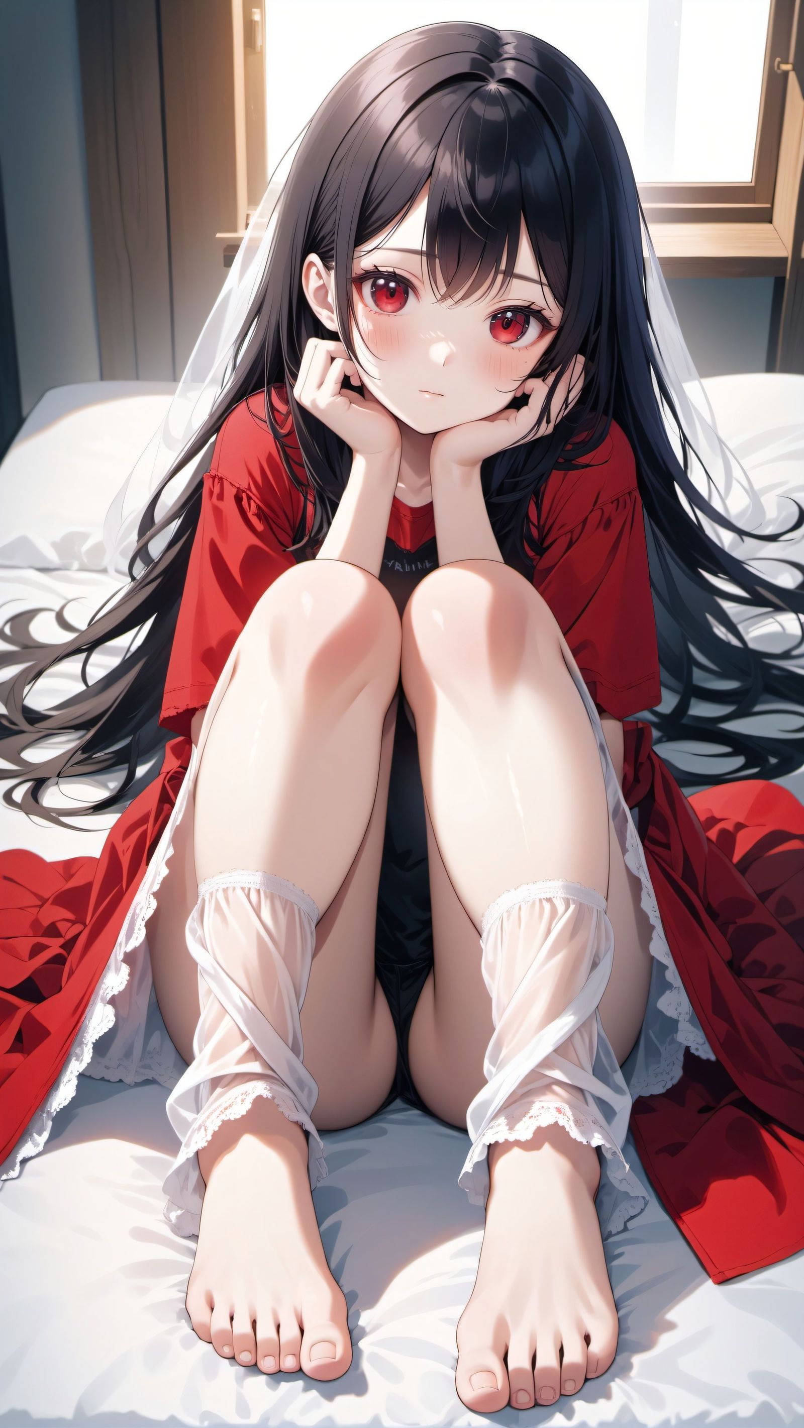 玉足插画图片壁纸