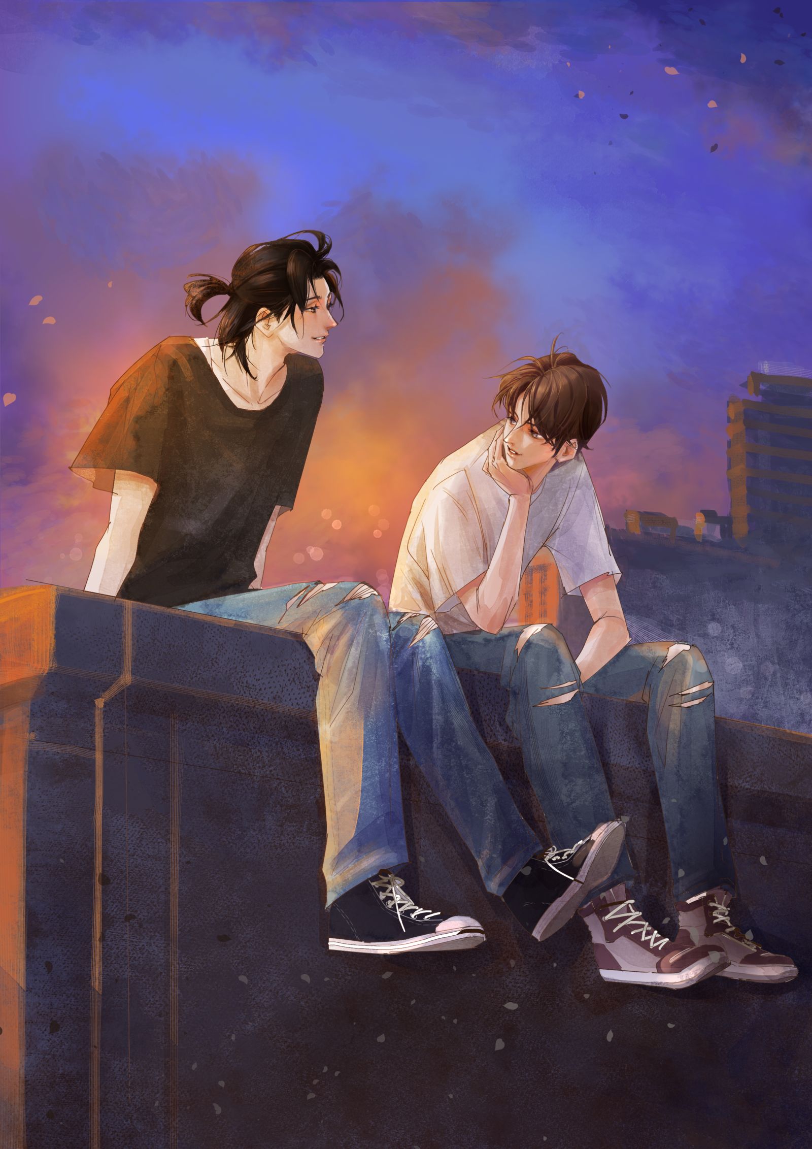 P站画师作品_茵四的梁思喆和曹烨