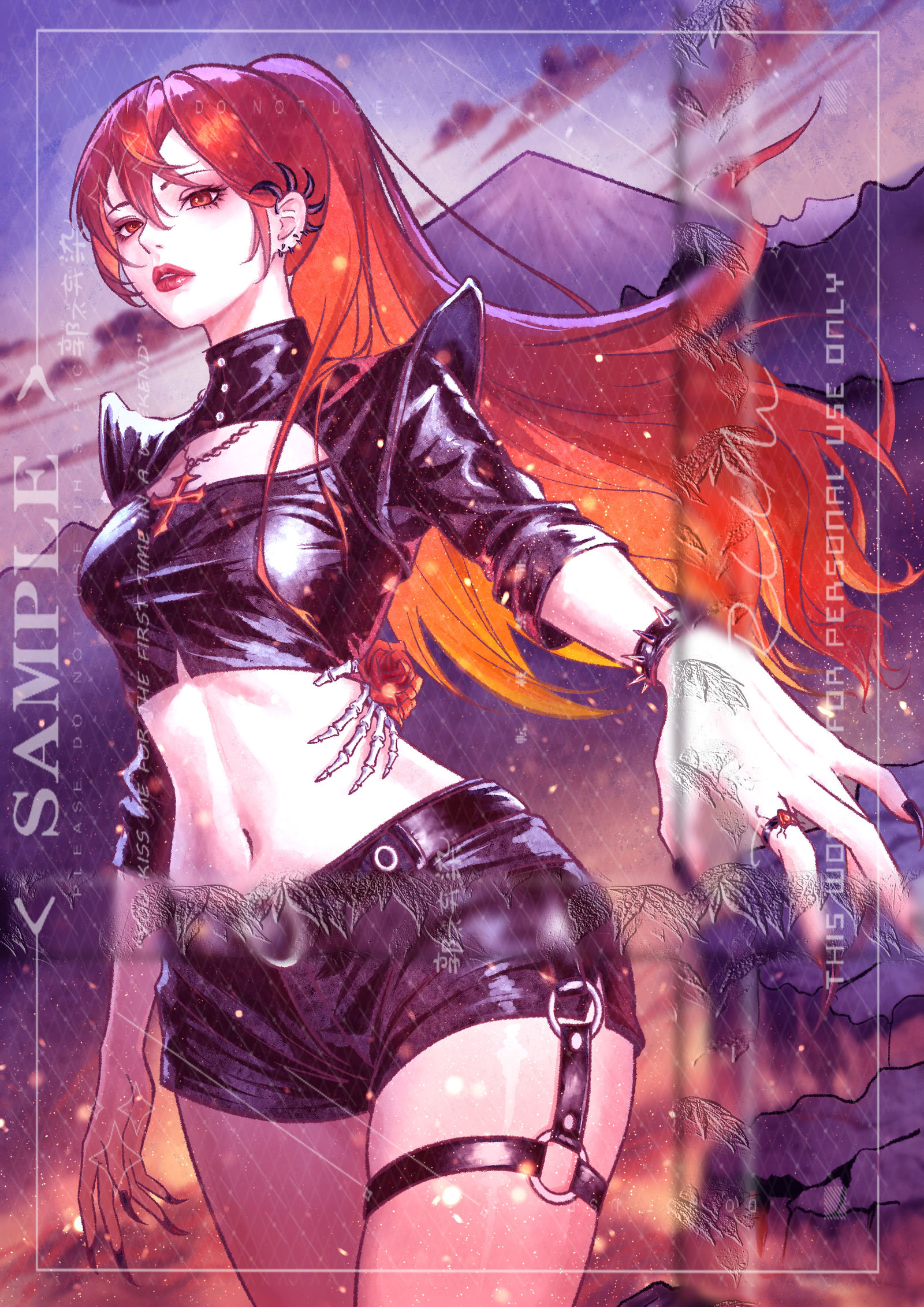 红发美女
