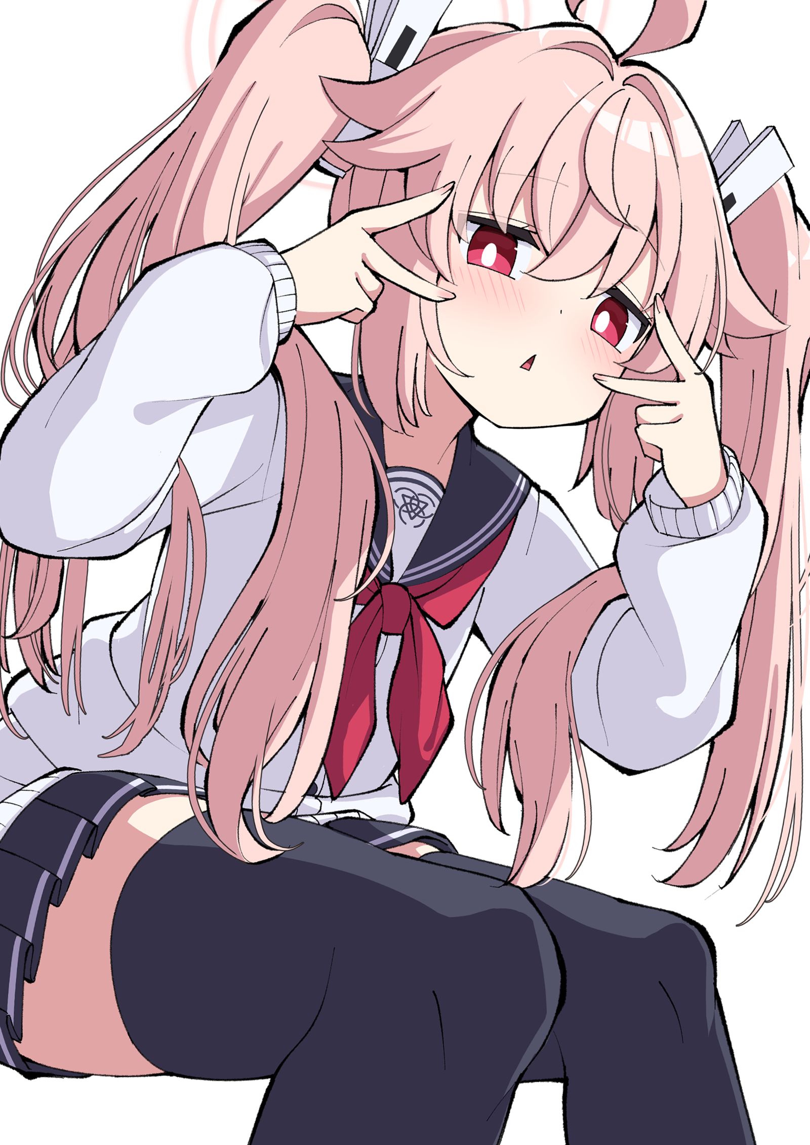 ツインテナツ插画图片壁纸