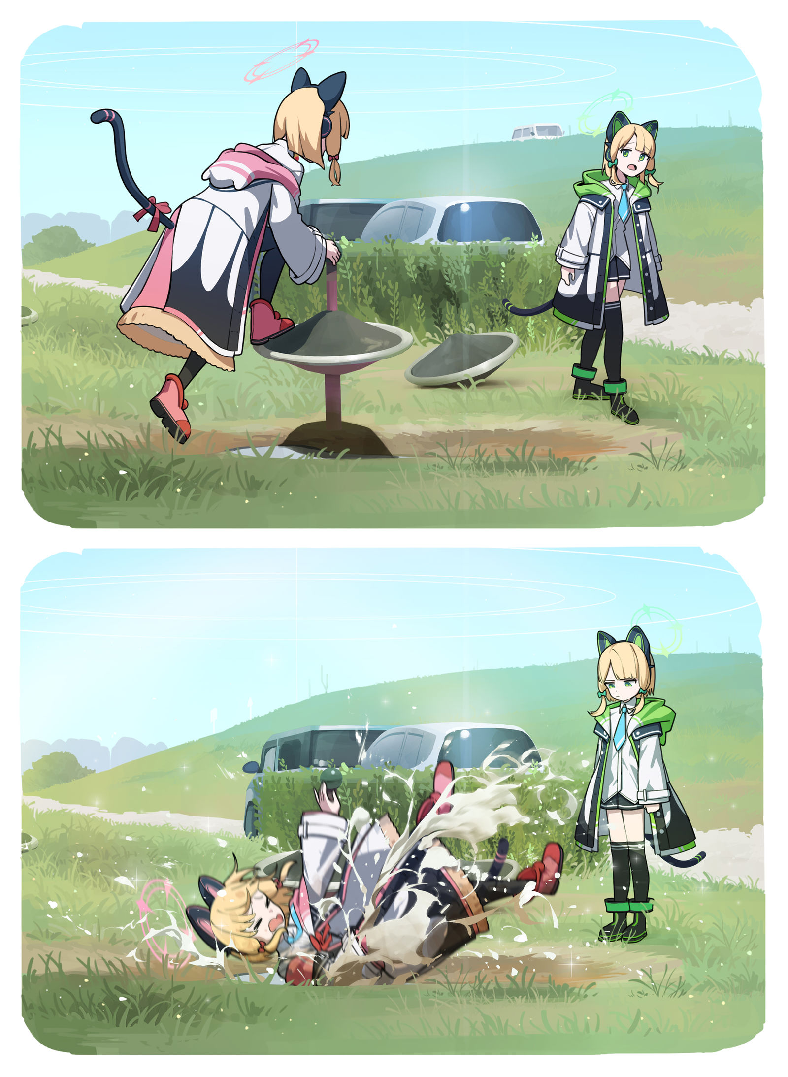 謎の遊具插画图片壁纸