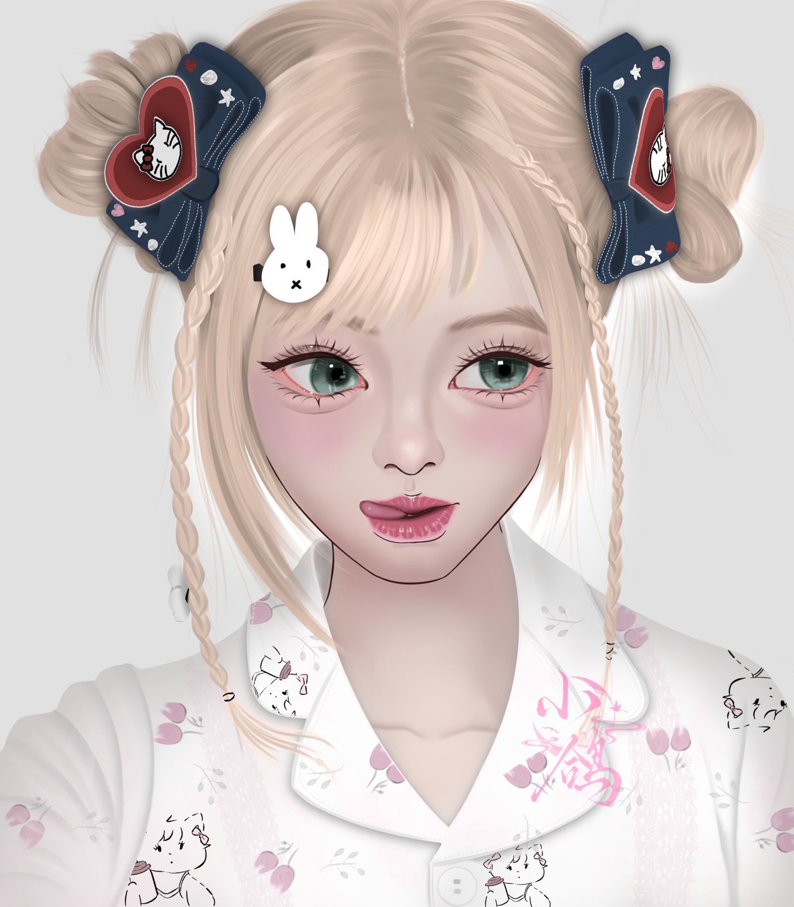 可爱小美女头像同人高清图