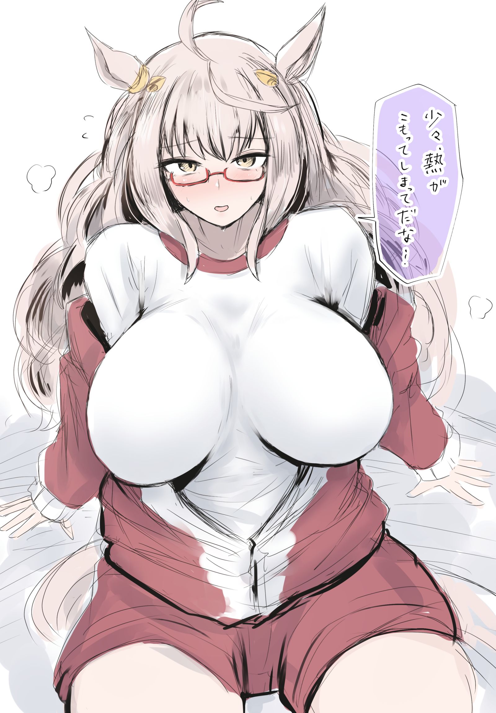 ビワハヤヒデ　前オープン插画图片壁纸