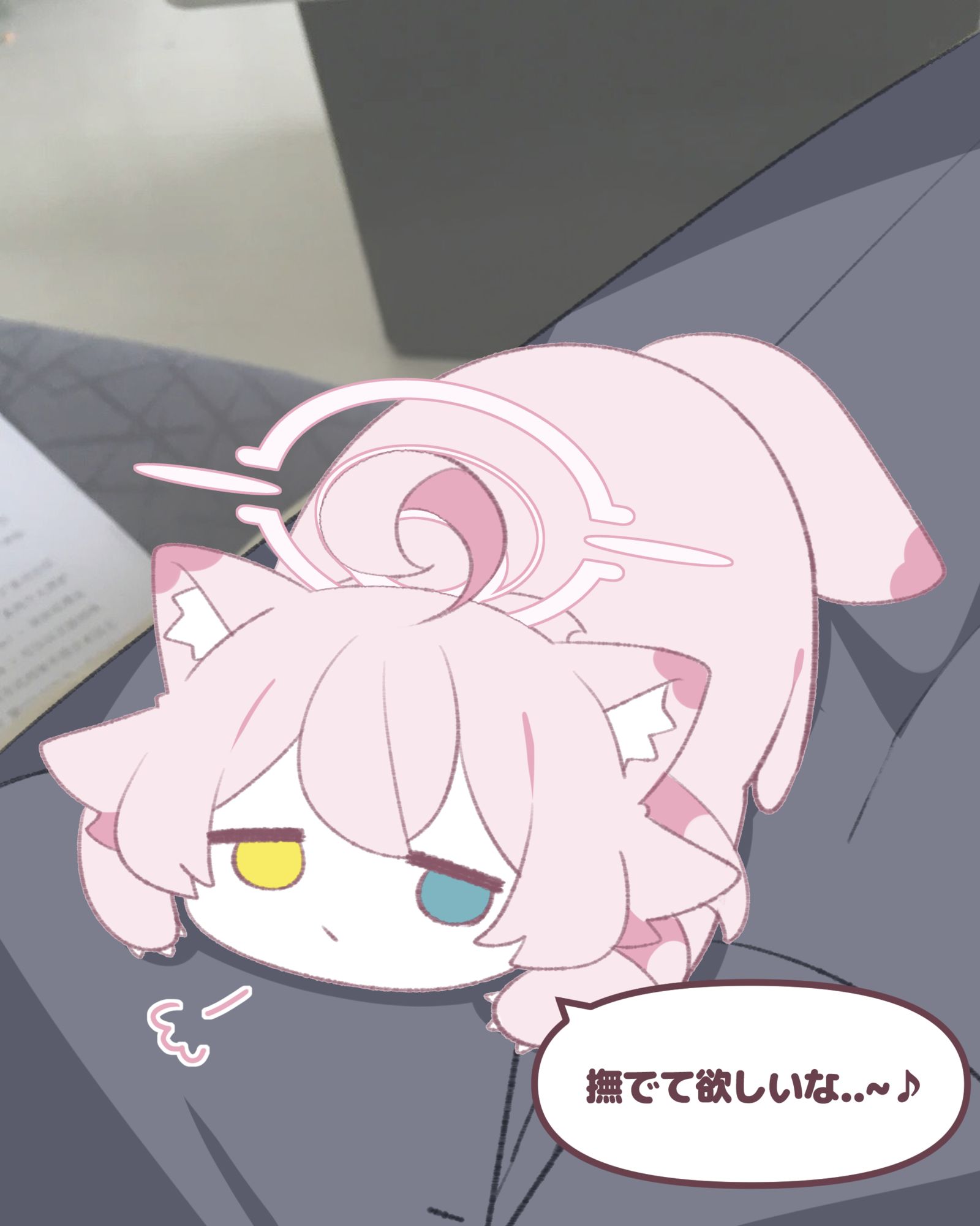 撫でて欲しいな..~♪ ホシノイタチ !!插画图片壁纸