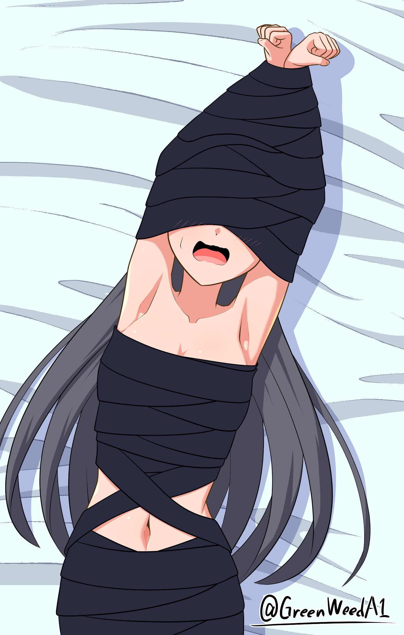ぐるぐる巻き拘束＋くすぐりボール