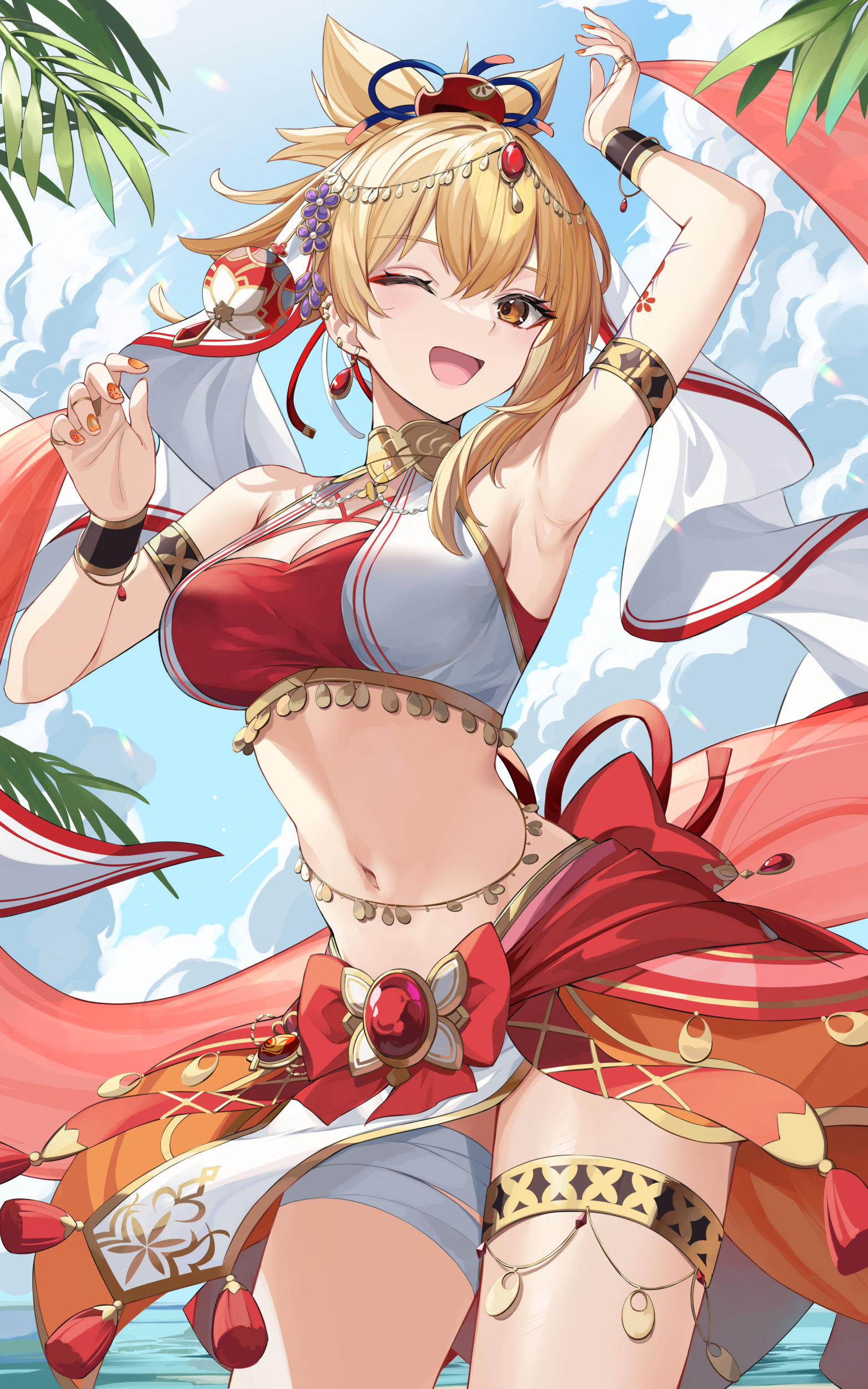 踊り子宵宮插画图片壁纸
