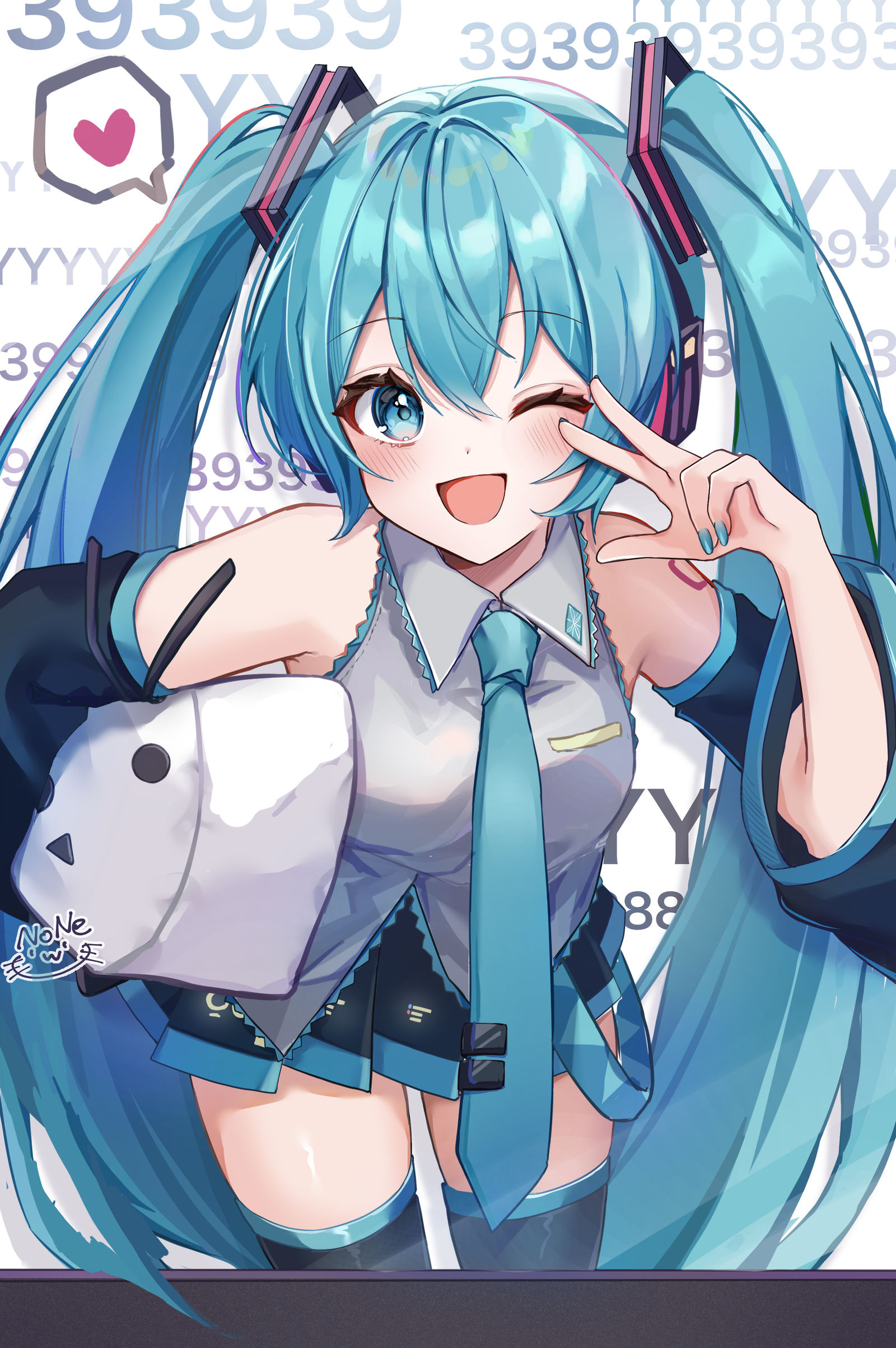 みくみくにしてあげる♪头像同人高清图
