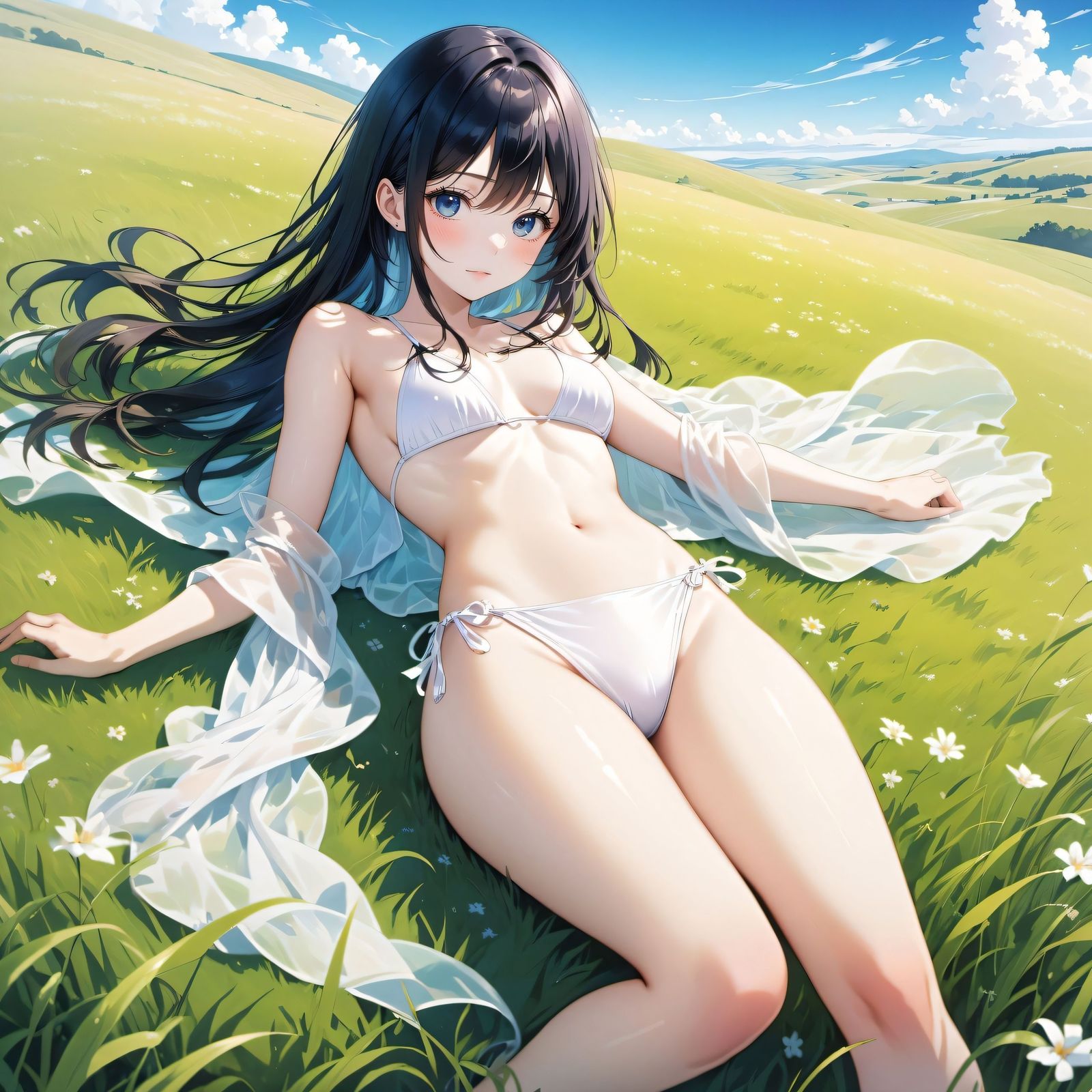 比基尼少女-二次元大模型泳衣