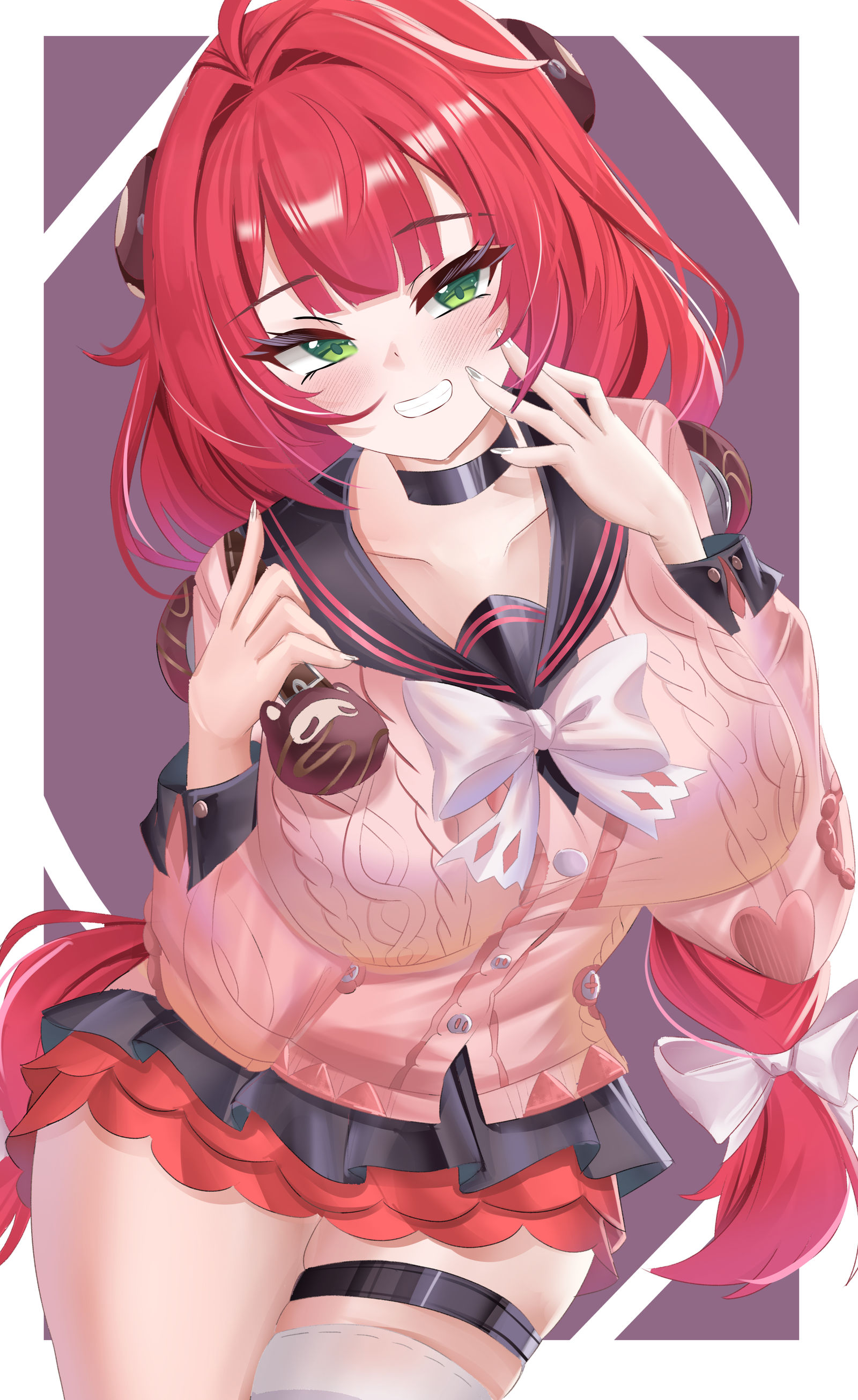 浮波柚叶插画图片壁纸