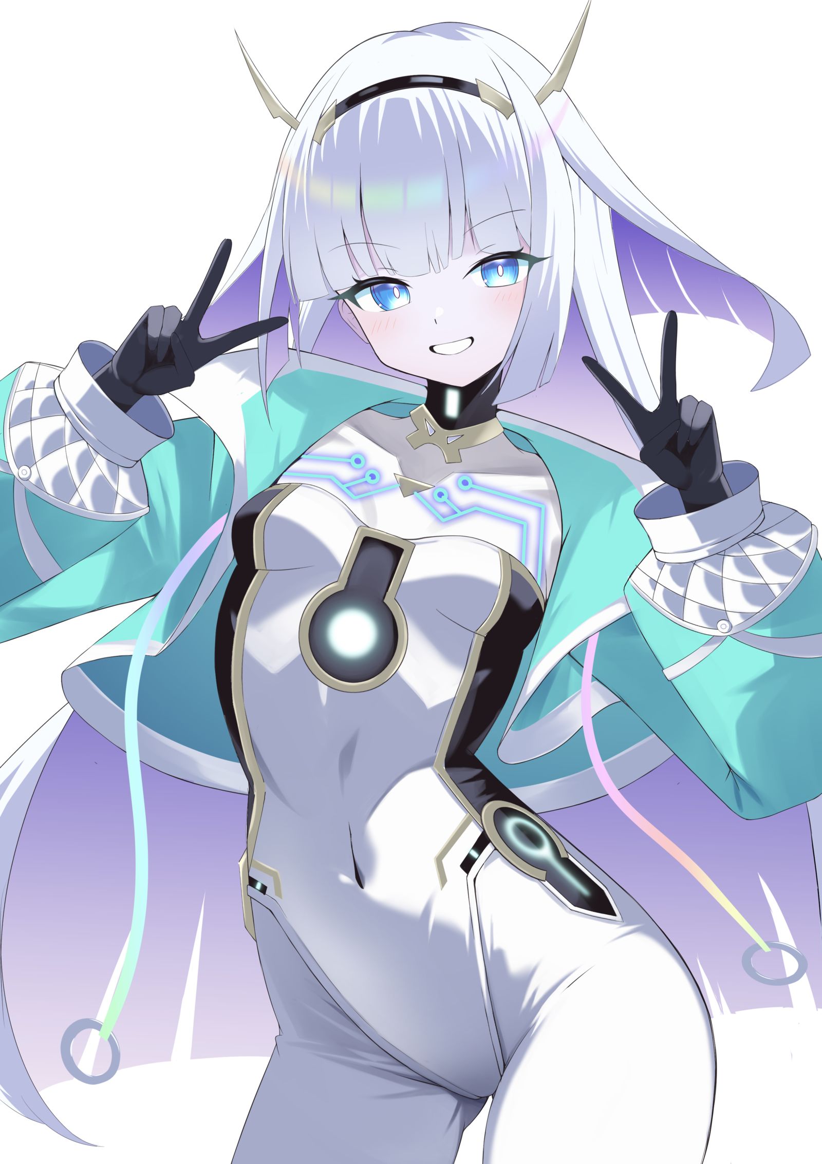 ダブルピースエースちゃん插画图片壁纸