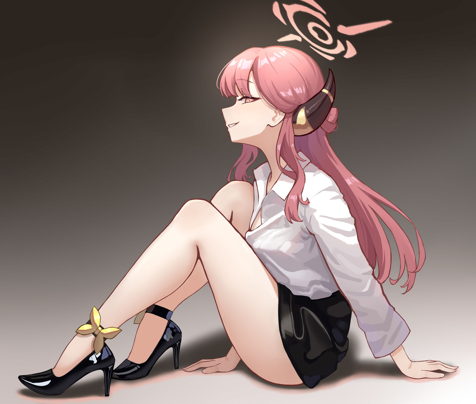 陸八魔 アル插画图片壁纸