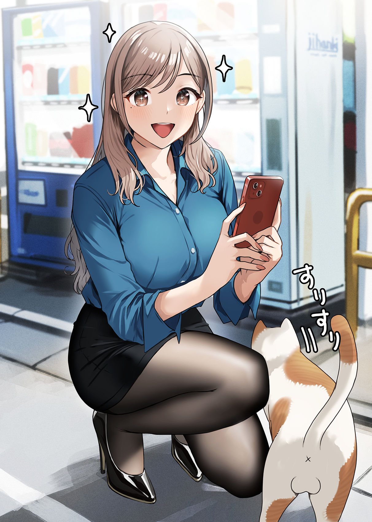 道端の猫を撮ろうとしたらスリスリしてきた头像同人高清图