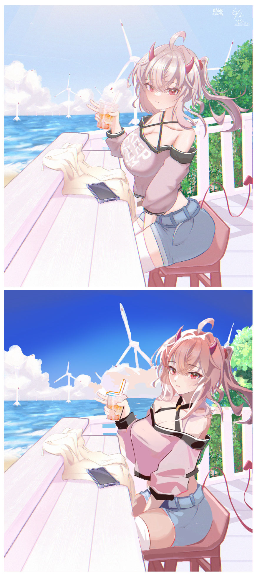 微评画_坐姿笑传之撅撅腚【粉丝评画の13】