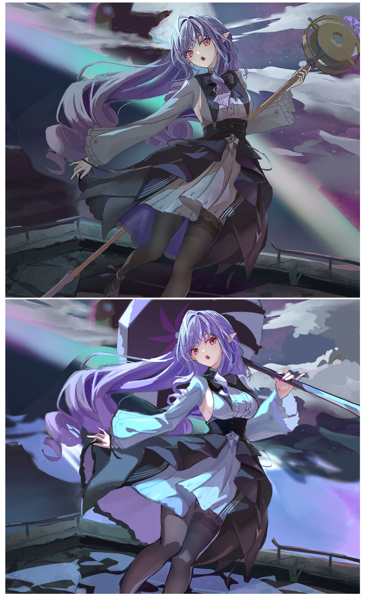 微评画_月光光照薇薇安【粉丝评画の18】